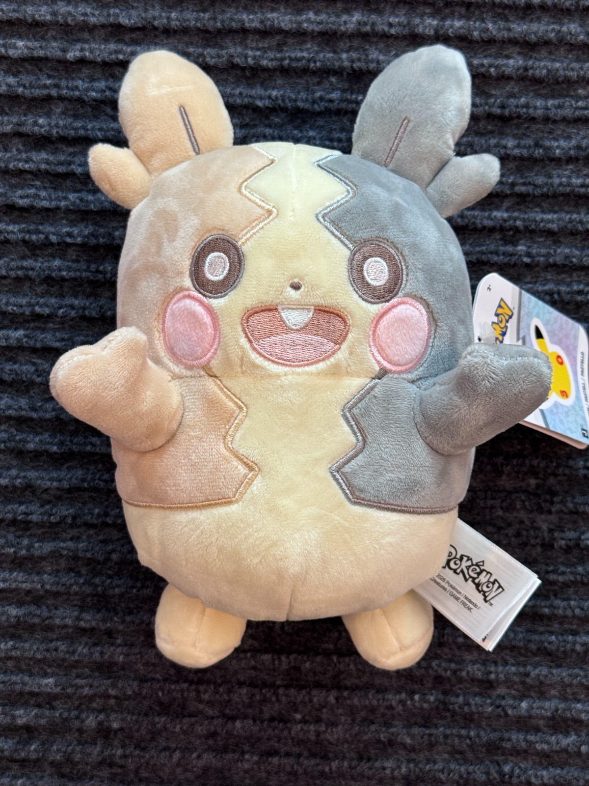 Pokemon 30th Celebration Pastel Morpeko Plush 8 Inch Jazwares NWT Full Belly Pokemon 30th Celebration Pastel Morpeko Plush 8 Inch Jazwares NWT Full Belly