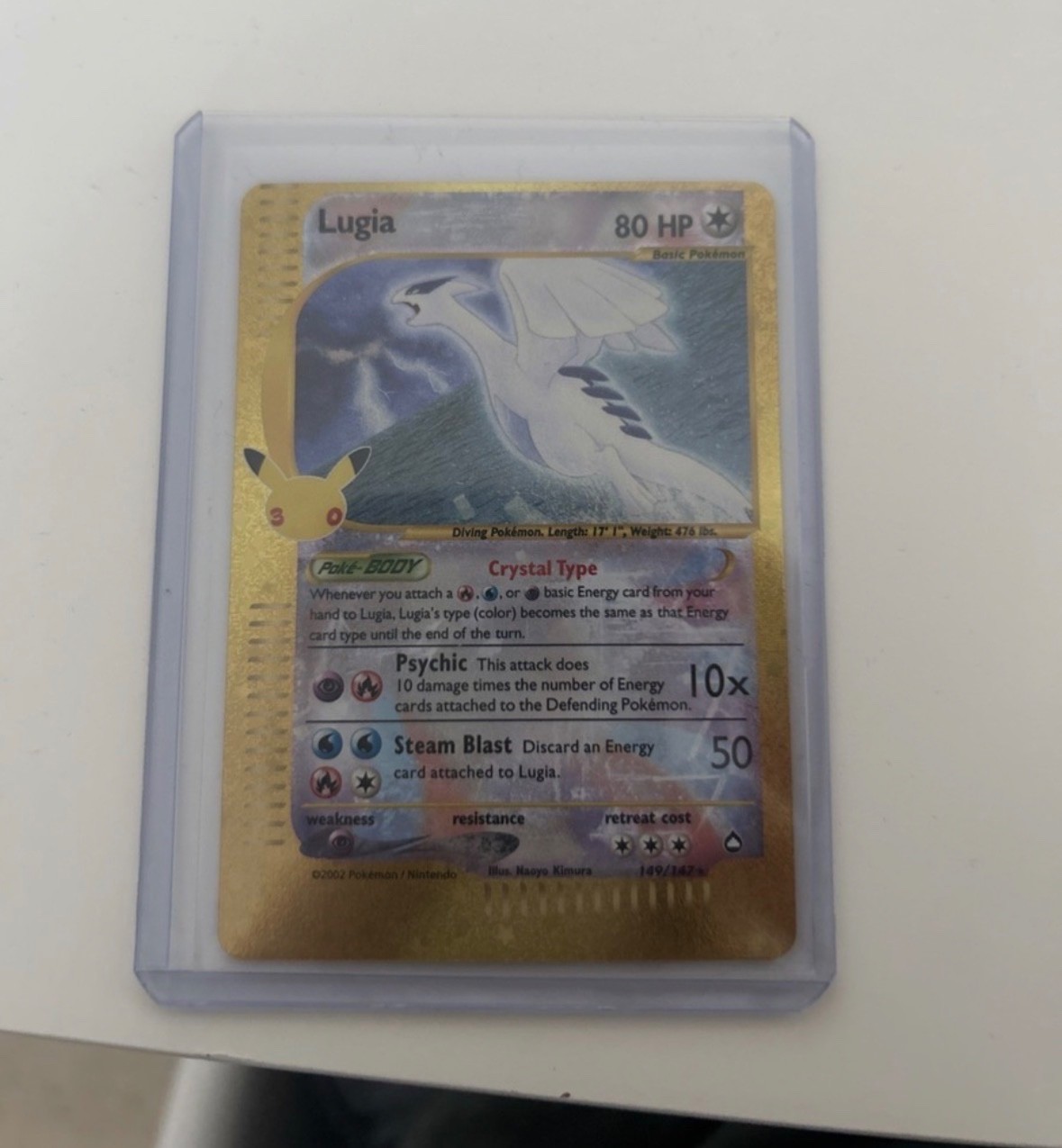 Pokémon TCG Lugia 30th Celebration Classic Collection 149/147 Pokémon TCG Lugia 30th Celebration Classic Collection 149/147