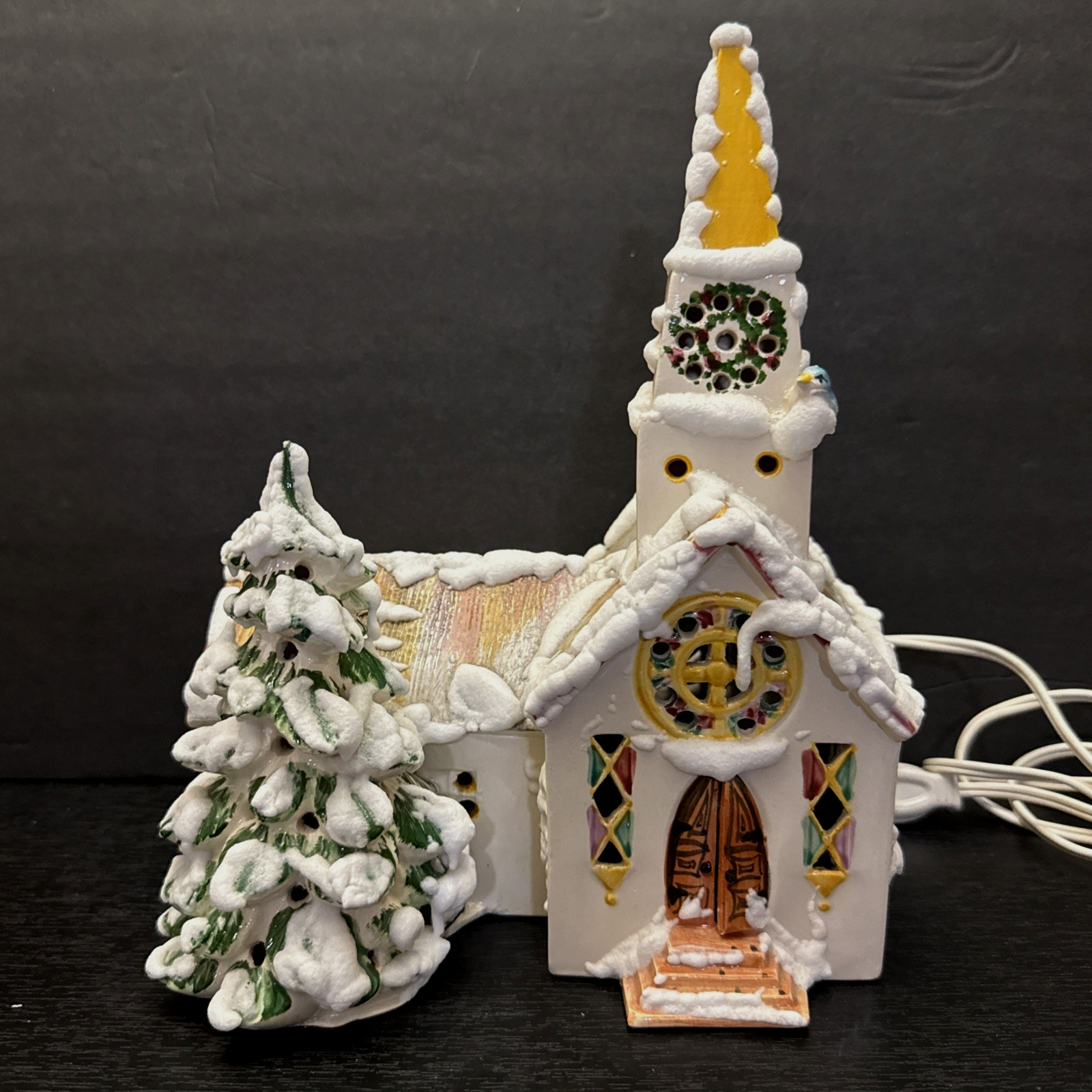 Dept 56 Original 1976 Steepled Church Snow Village 10\ Dept 56 Original 1976 Steepled Church Snow Village 10\
