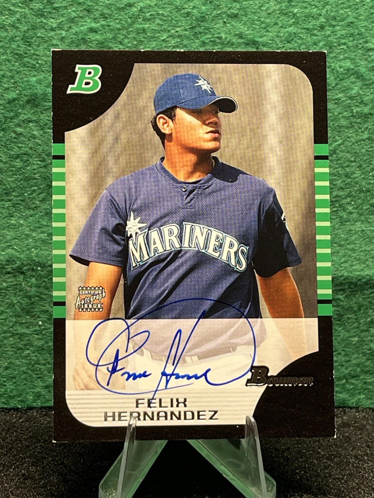 Felix Hernandez 2005 Bowman #150 Autographs (RC, AU)