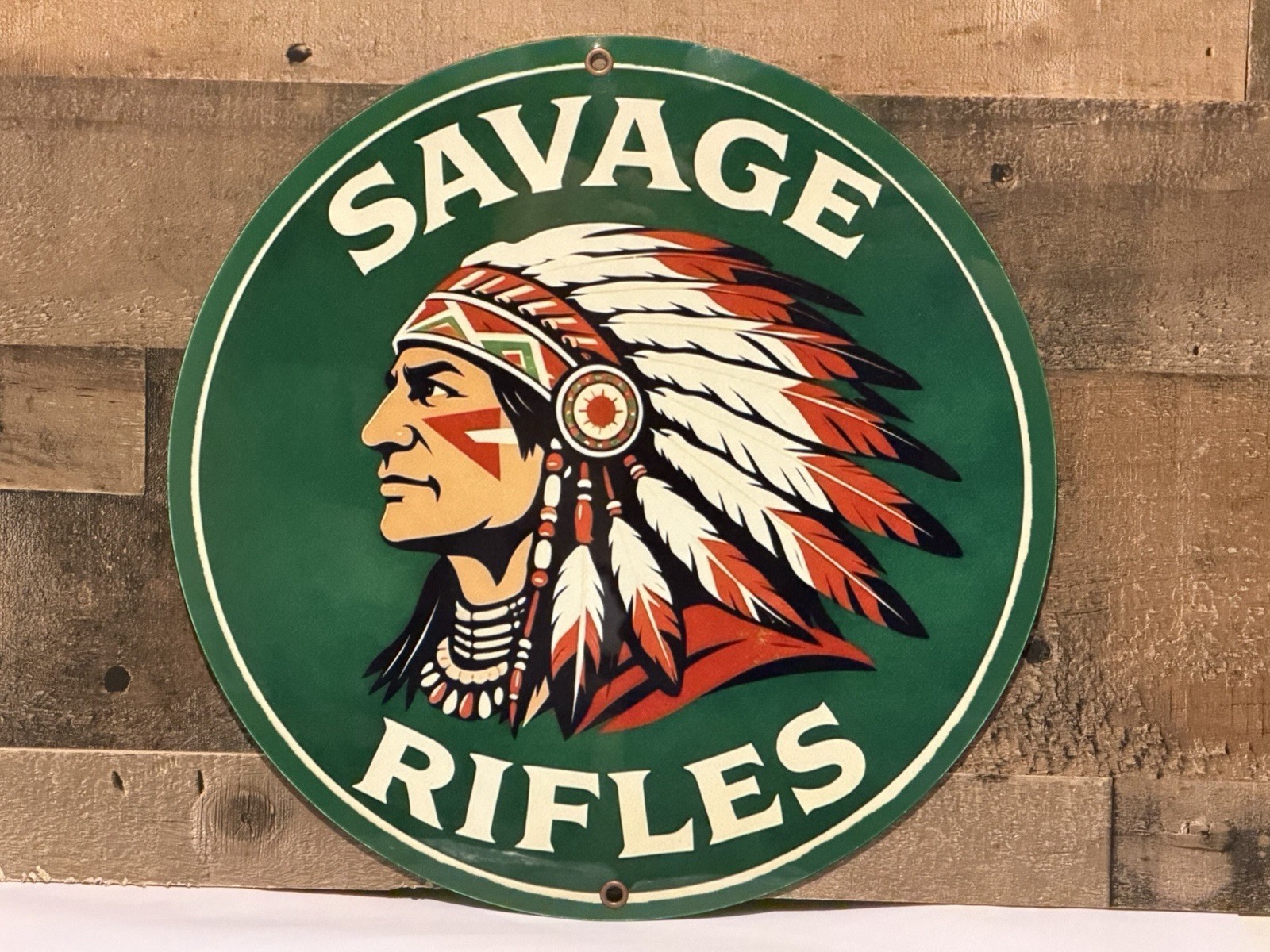 Savage Arms Rifles Ammunition Vintage Style Metal Sign Hi Gloss Savage Arms Rifles Ammunition Vintage Style Metal Sign Hi Gloss