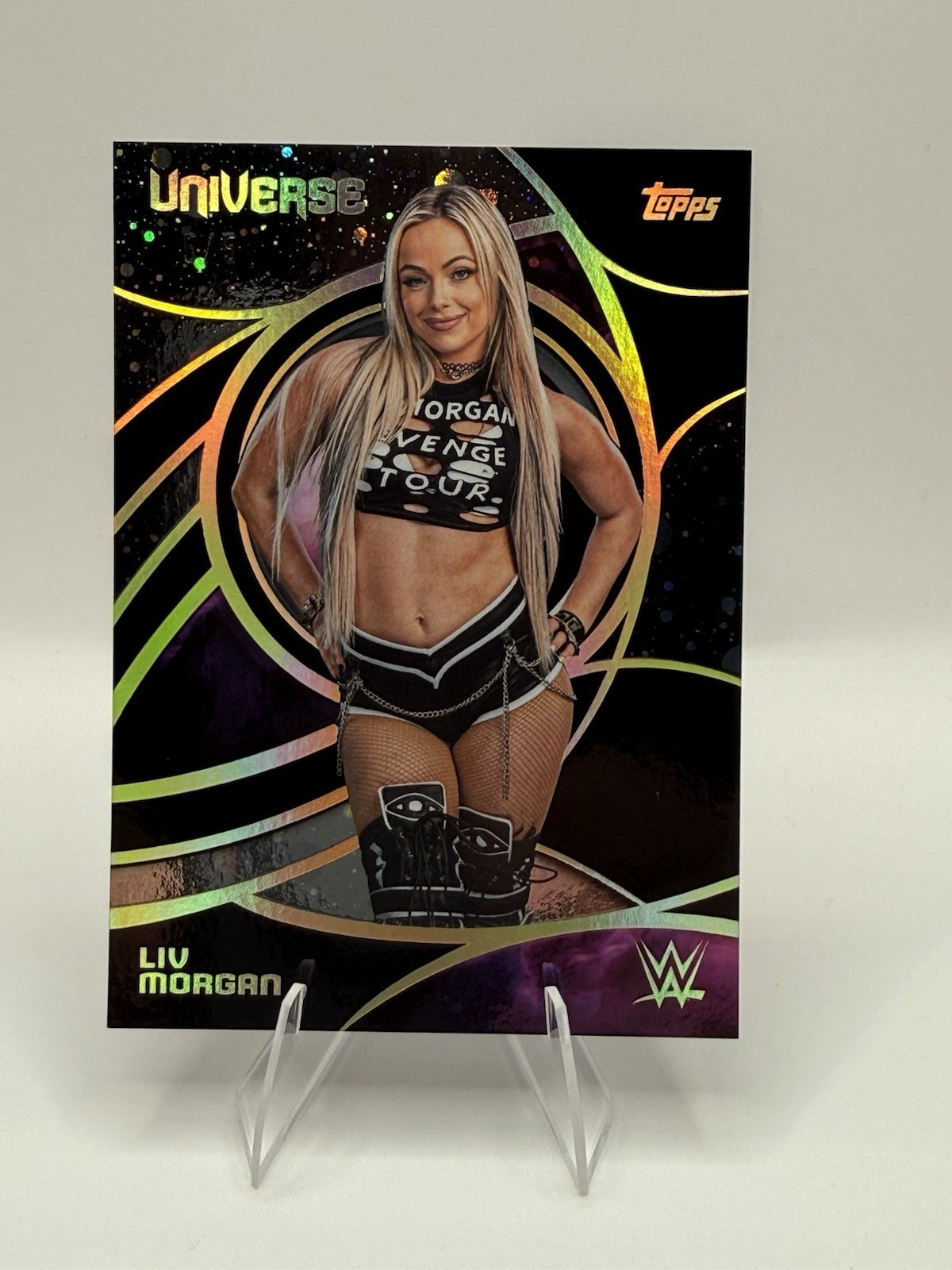 2026 Topps WWE Universe Liv Morgan Black Portal 5/5 #70 BOOKEND 2026 Topps WWE Universe Liv Morgan Black Portal 5/5 #70 BOOKEND