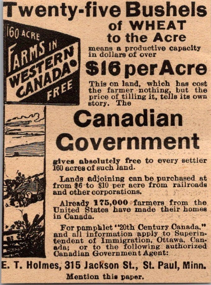 ET Holmes Bushels Of Wheat Jackson St St Paul MN 1906 Minneapolis Ad SAL1-M10 ET Holmes Bushels Of Wheat Jackson St St Paul MN 1906 Minneapolis Ad SAL1-M10