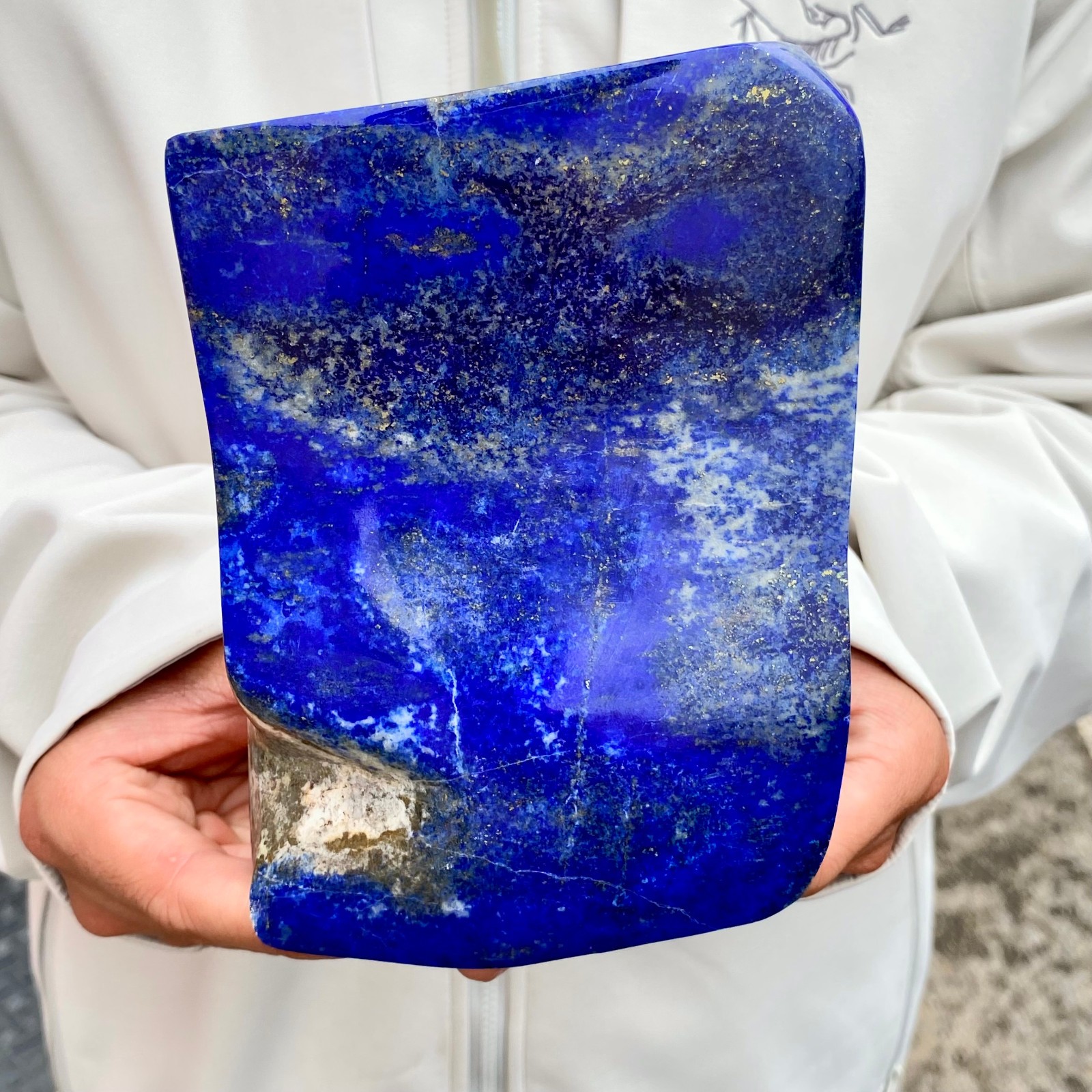 3.26LB TOP Natural Lapis Lazuli jasper quartz crystal Furnishing articles
