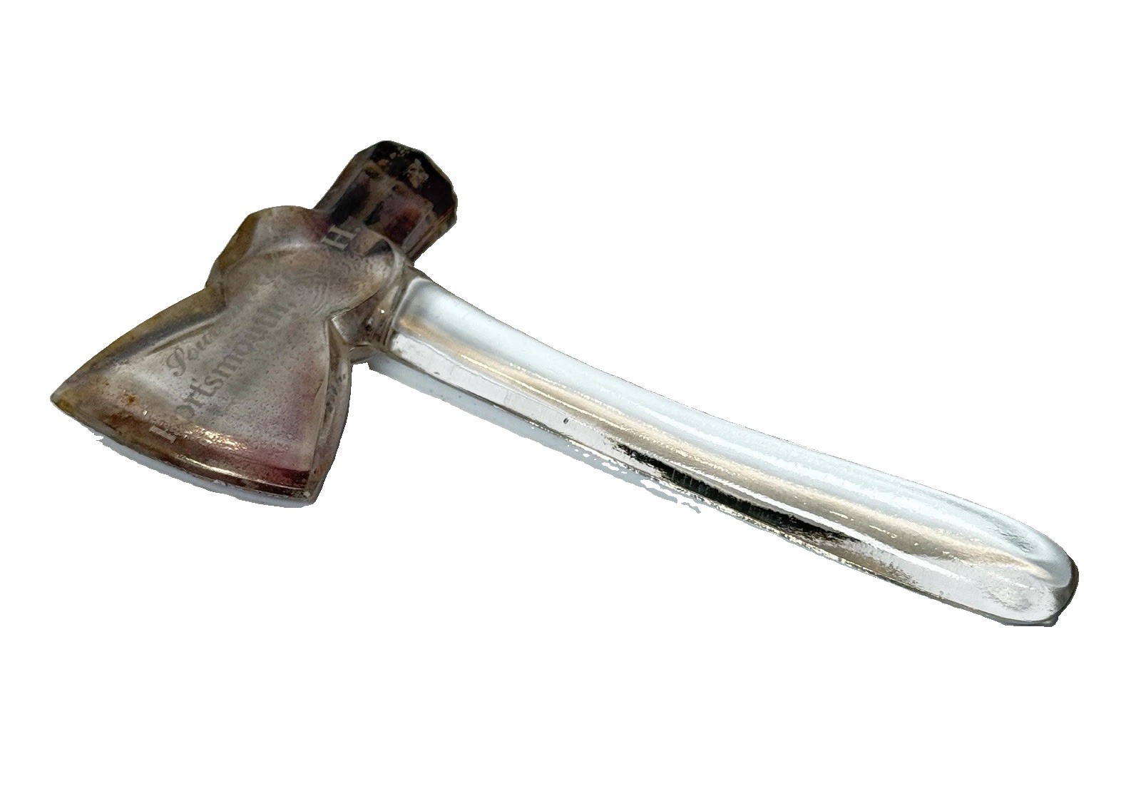 PORTSMOUTH NH NEW HAMPSHIRE Souvenir ANTIQUE Glass TRINKET AXE PORTSMOUTH NH NEW HAMPSHIRE Souvenir ANTIQUE Glass TRINKET AXE