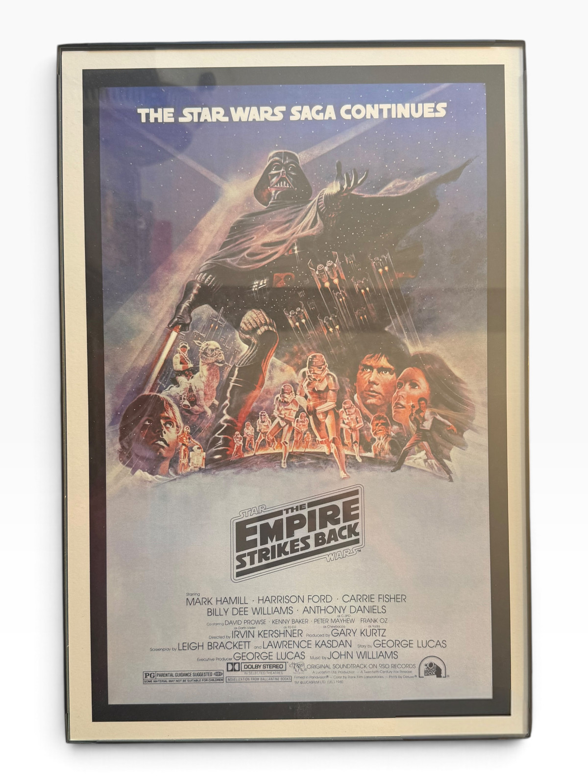 Star Wars The Empire Strikes Back Framed Movie Poster 1980 Vintage