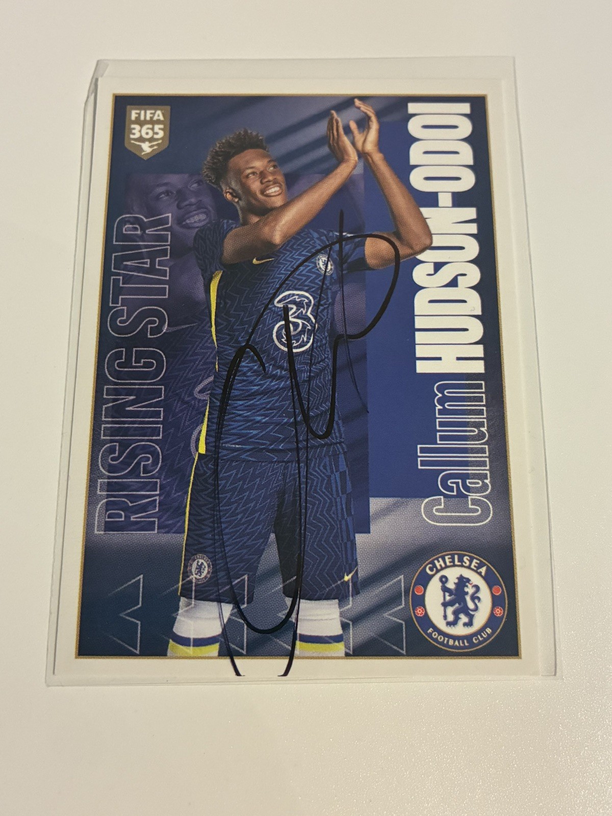Callum Hudson Odoi Autograph Panini FIFA 365 Sticker Signed Chelsea FC England Callum Hudson Odoi Autograph Panini FIFA 365 Sticker Signed Chelsea FC England