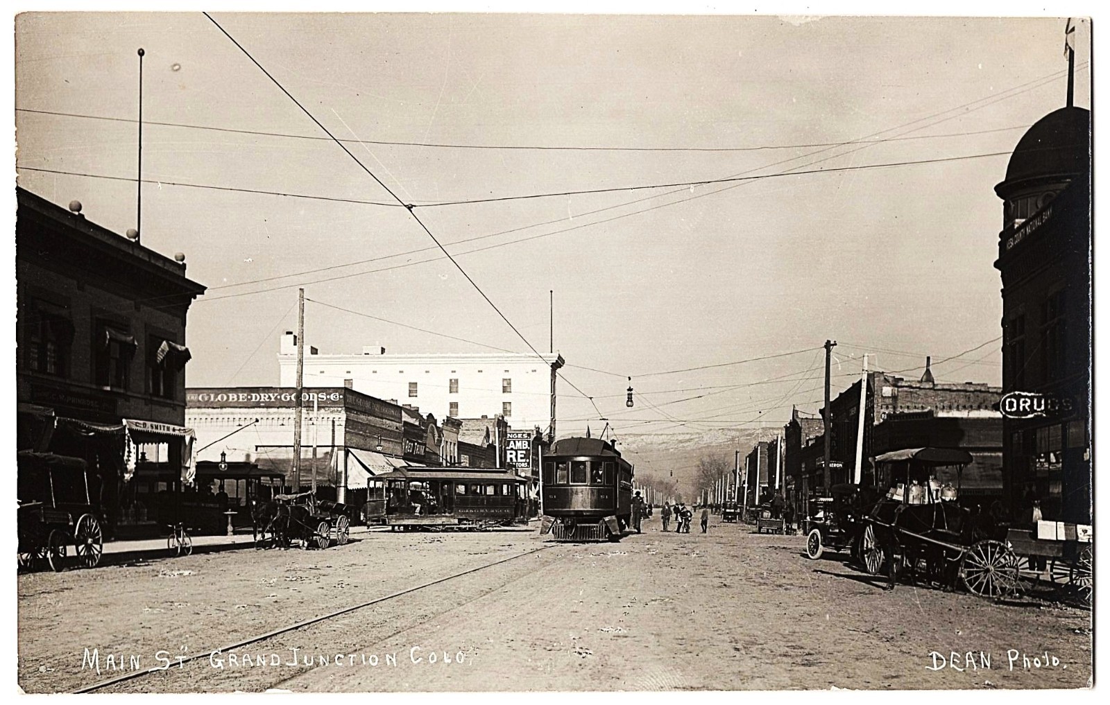 real photo Grand Junction CO - Main Street 1950s postcard RPPC real photo Grand Junction CO - Main Street 1950s postcard RPPC