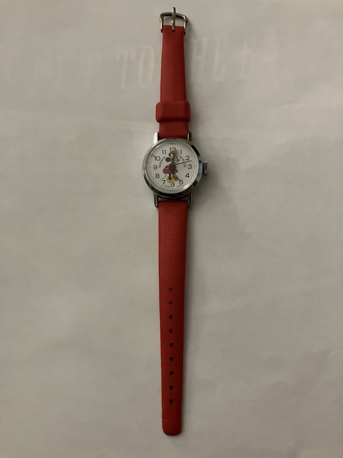 Vintage 1970s Bradley Minnie Mouse Watch 121S Swiss NOT RUNNING Parts Repair Vintage 1970s Bradley Minnie Mouse Watch 121S Swiss NOT RUNNING Parts Repair