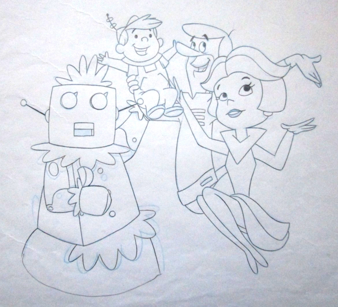 1990 JETSONS THE MOVIE ORIGINALPRODUCTION cel DRAWING HANNA BARBERA space future 1990 JETSONS THE MOVIE ORIGINALPRODUCTION cel DRAWING HANNA BARBERA space future