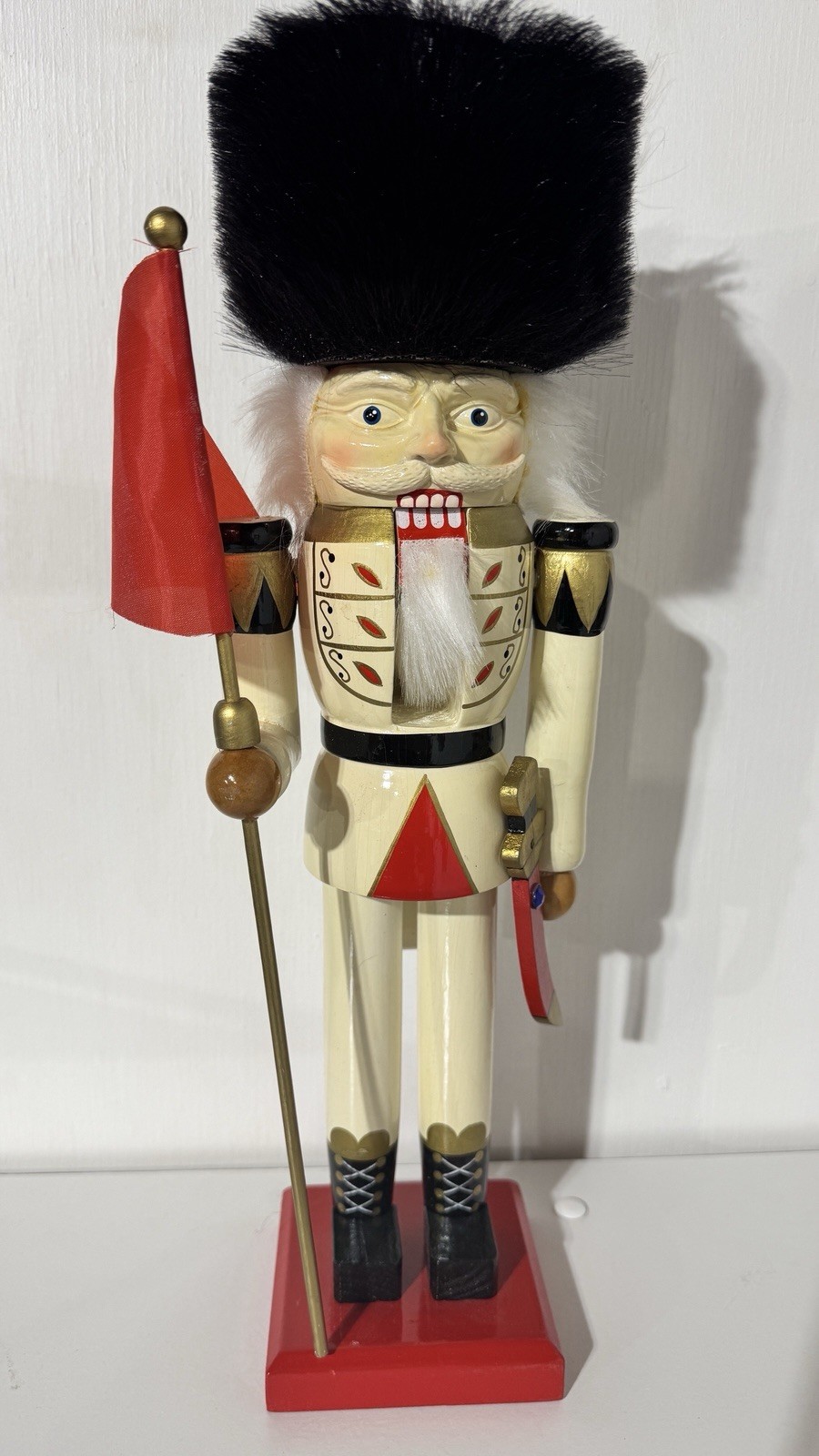 vintage hand-crafted Euro-style wooden nutcracker 15” vintage hand-crafted Euro-style wooden nutcracker 15”