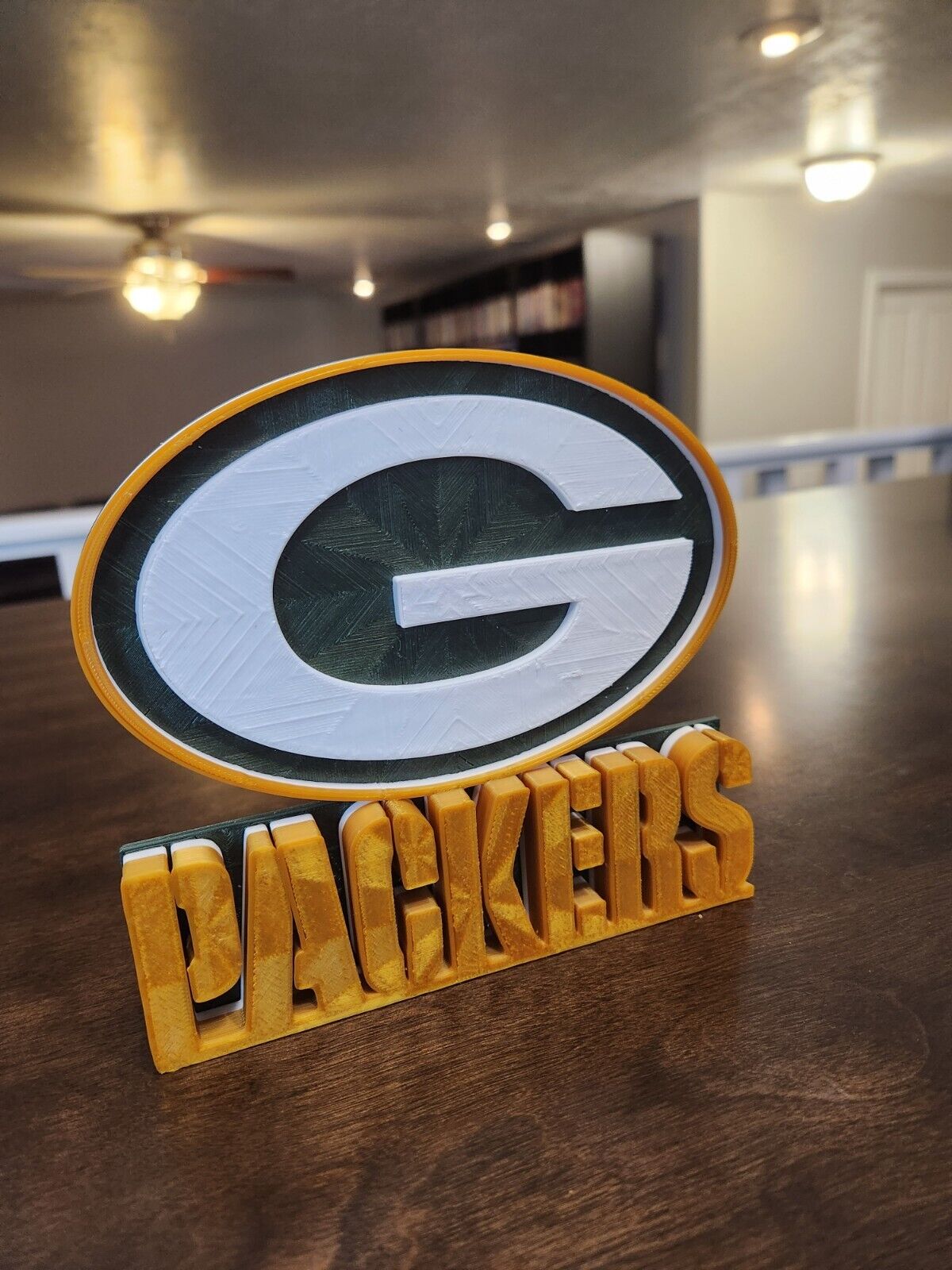 Green Bay Packers 3d Printed Logo 6x7 inch