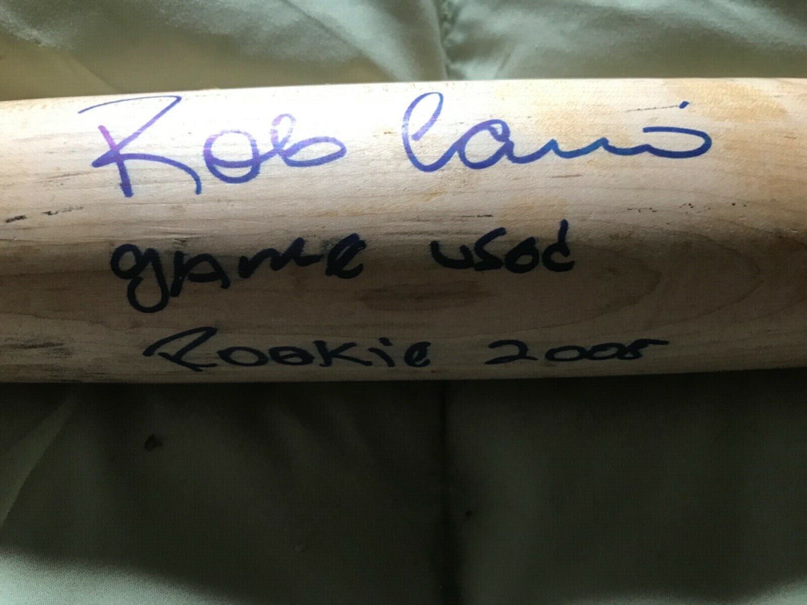 Robinson Cano Game Used HICKORY Signed Autographed Rookie Bat PSA/DNA & JSA