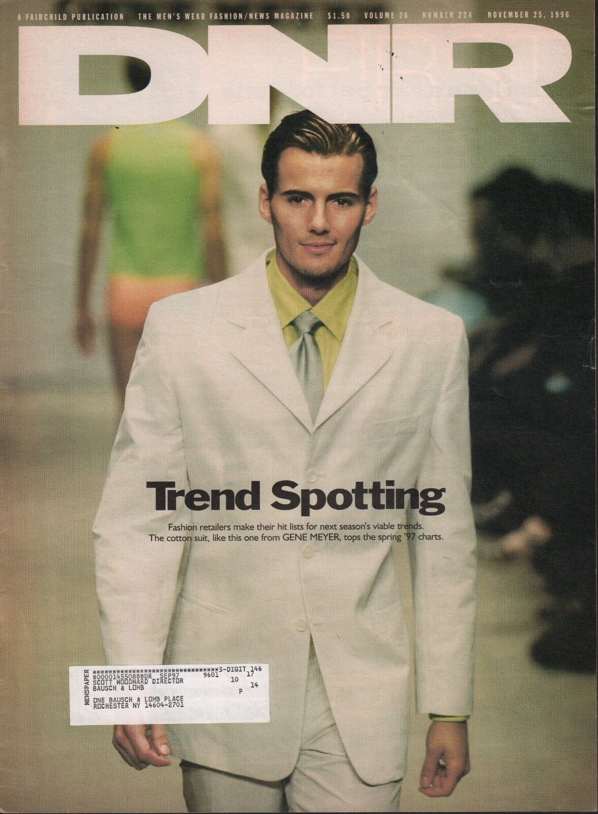 DNR Fashion Newspaper November 25 1996 Gene Meyer Trend Spotting w/ML 112918DBE