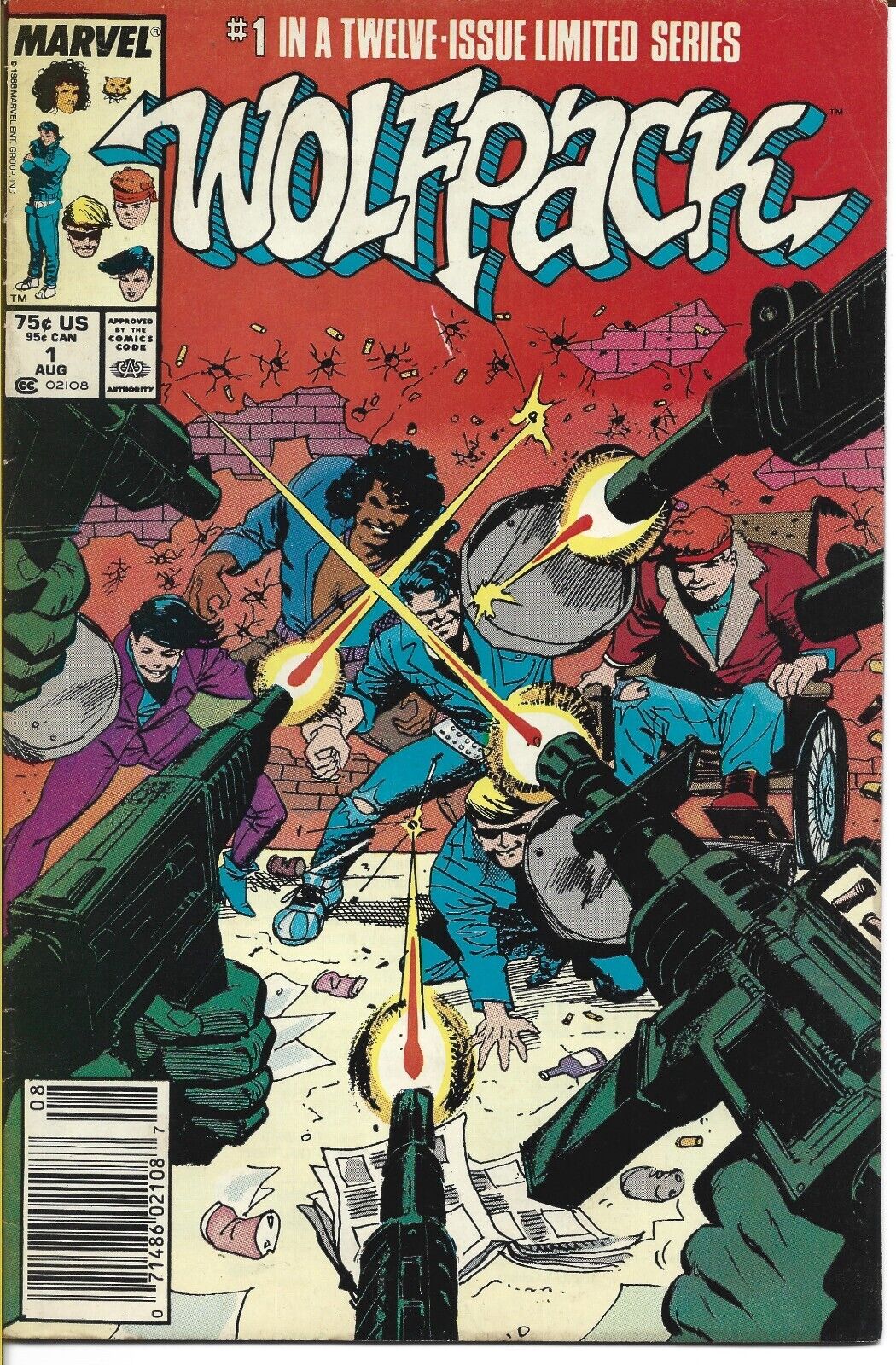 WOLFPACK #1 MARVEL COMICS 1988 BAGGED AND BOARDED