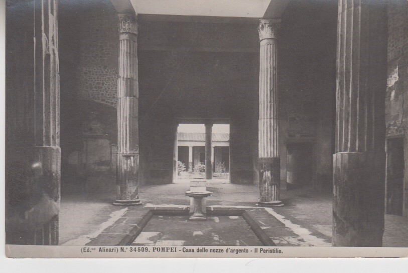Italy Pompeii. Casa nozze d\'argento. Peristilio. House of silver wedding # 34509 Italy Pompeii. Casa nozze d\'argento. Peristilio. House of silver wedding # 34509