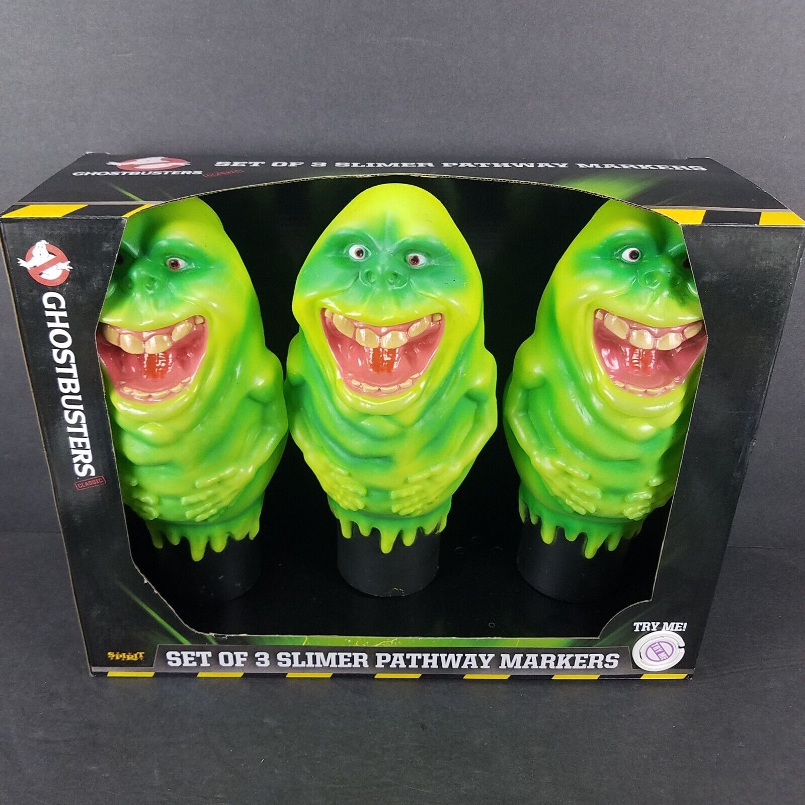 NEW Slimer Pathway Markers Ghostbusters Classic Set of 3 Spirit Halloween