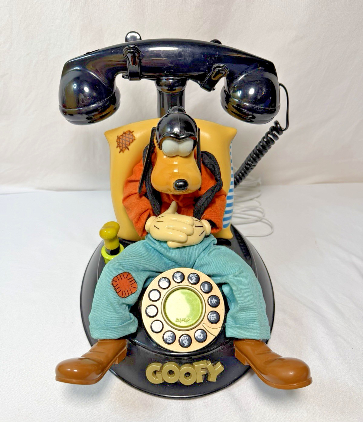 Vintage 1990s Telemania Disney Goofy Animated Telephone Working See Video Vintage 1990s Telemania Disney Goofy Animated Telephone Working See Video