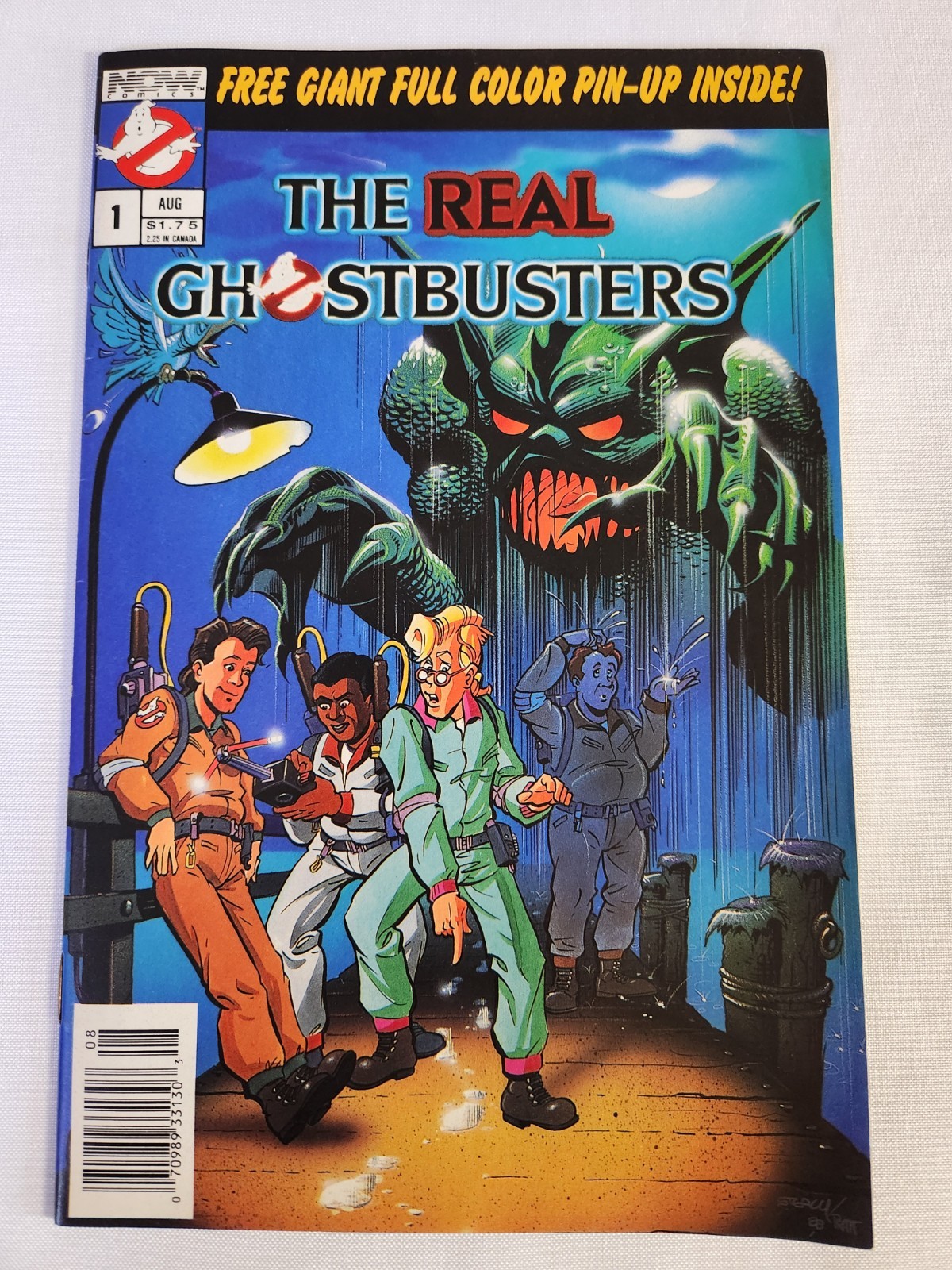 The Real Ghostbusters # 1 (1988 Now) Rare Newsstand w/ Pin-Up Poster Minty The Real Ghostbusters # 1 (1988 Now) Rare Newsstand w/ Pin-Up Poster Minty
