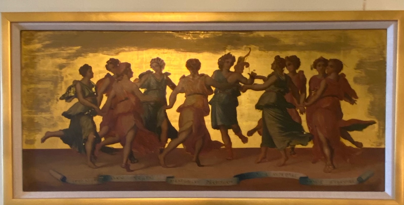 antique 19th century reproduction of dancing apollo and nine muses antique 19th century reproduction of dancing apollo and nine muses