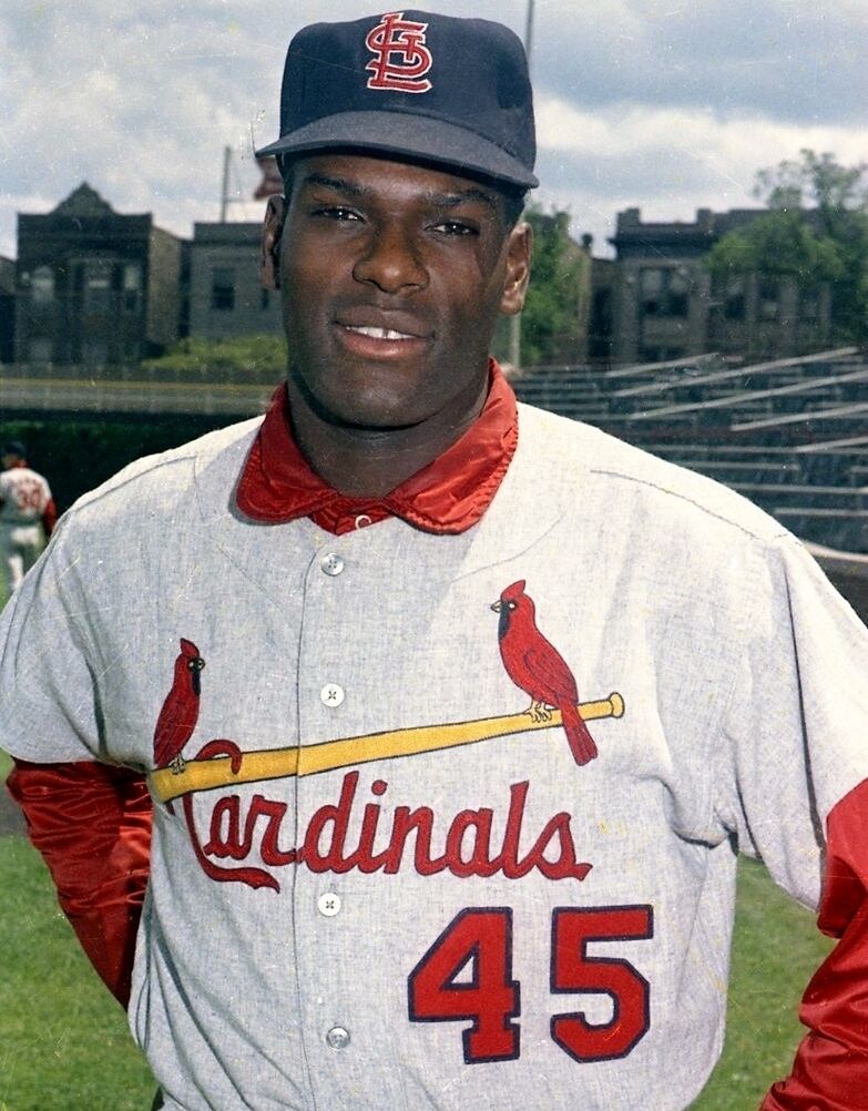 BOB GIBSON CARDINALS ALL TIME GREAT CLASSIC COLOR 8x10 PHOTO
