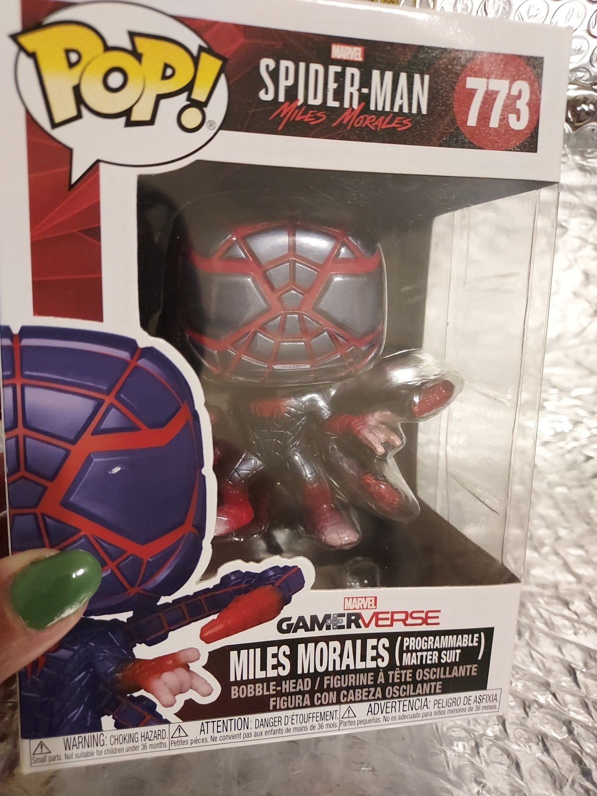 Funko Pop Vinyl: Marvel - Miles Morales #773 (Programmable Matter Suit) G6 Funko Pop Vinyl: Marvel - Miles Morales #773 (Programmable Matter Suit) G6