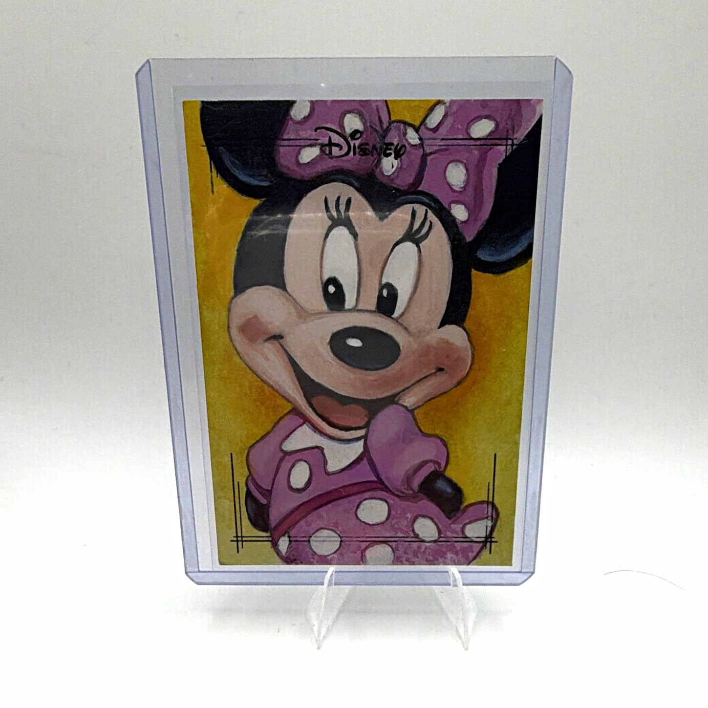 2026 Topps Chrome Disney Minnie Mouse 1/1 Sketch Steve Alce Original Art 2026 Topps Chrome Disney Minnie Mouse 1/1 Sketch Steve Alce Original Art