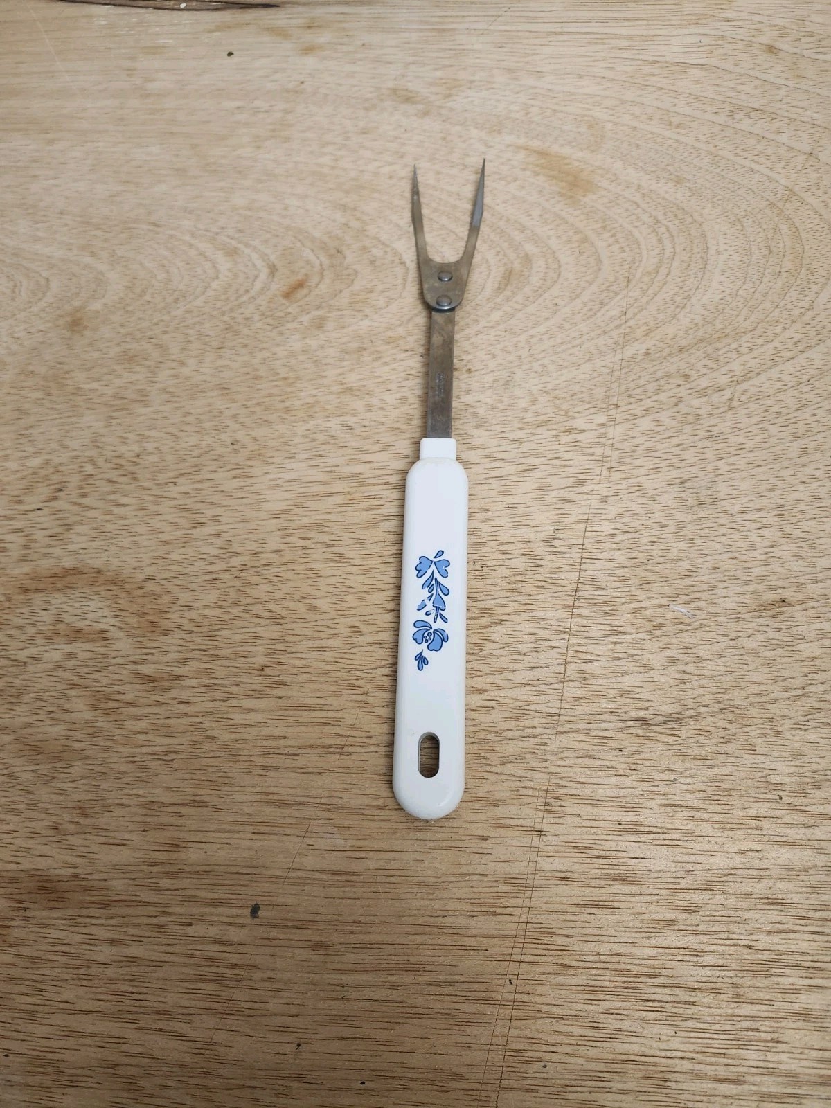 VTG Robinson Serving Carving Meat Fork - Plastic Handle - USA 11”