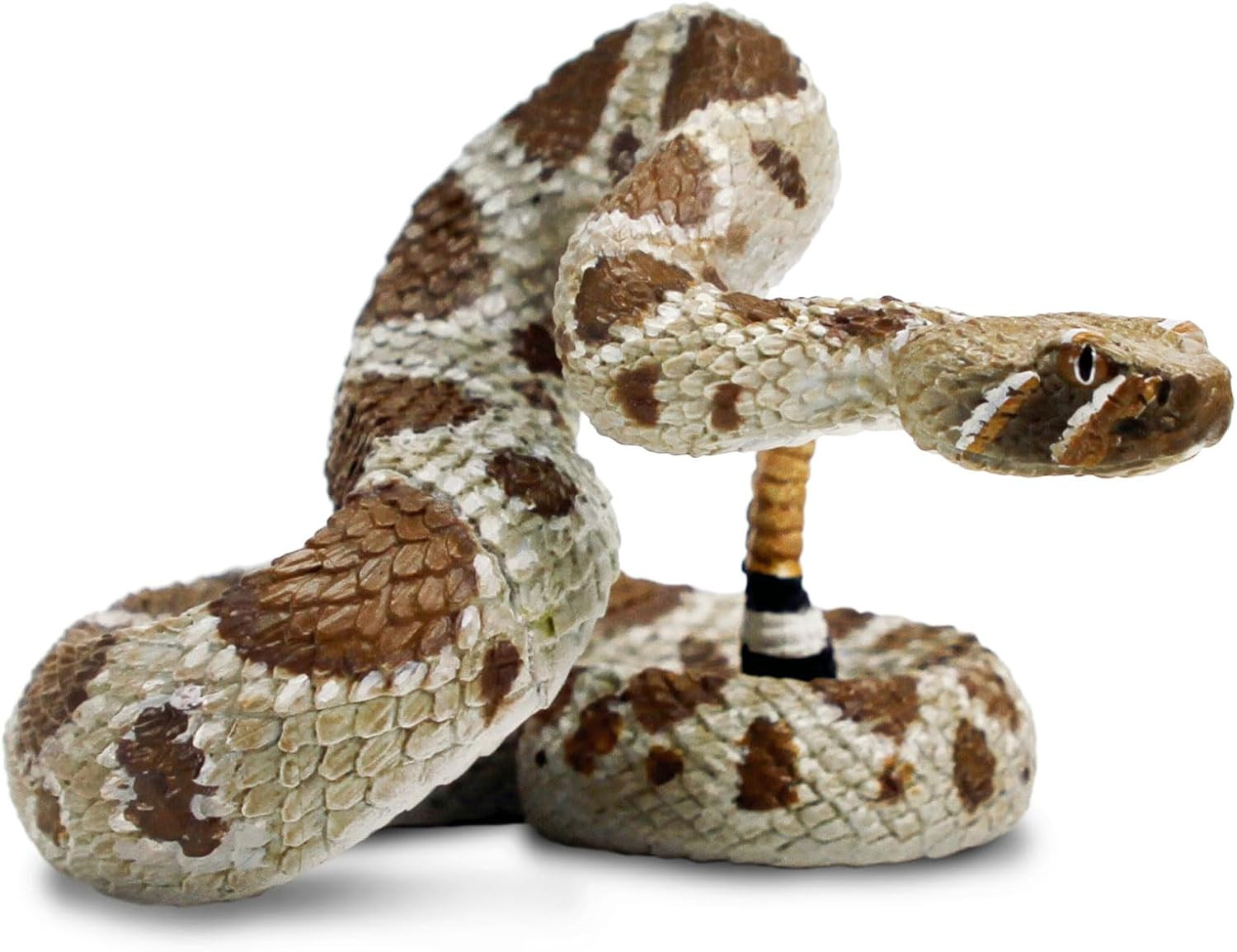 Western Diamondback Rattlesnake Figurine - Realistic 5.75\ Western Diamondback Rattlesnake Figurine - Realistic 5.75\