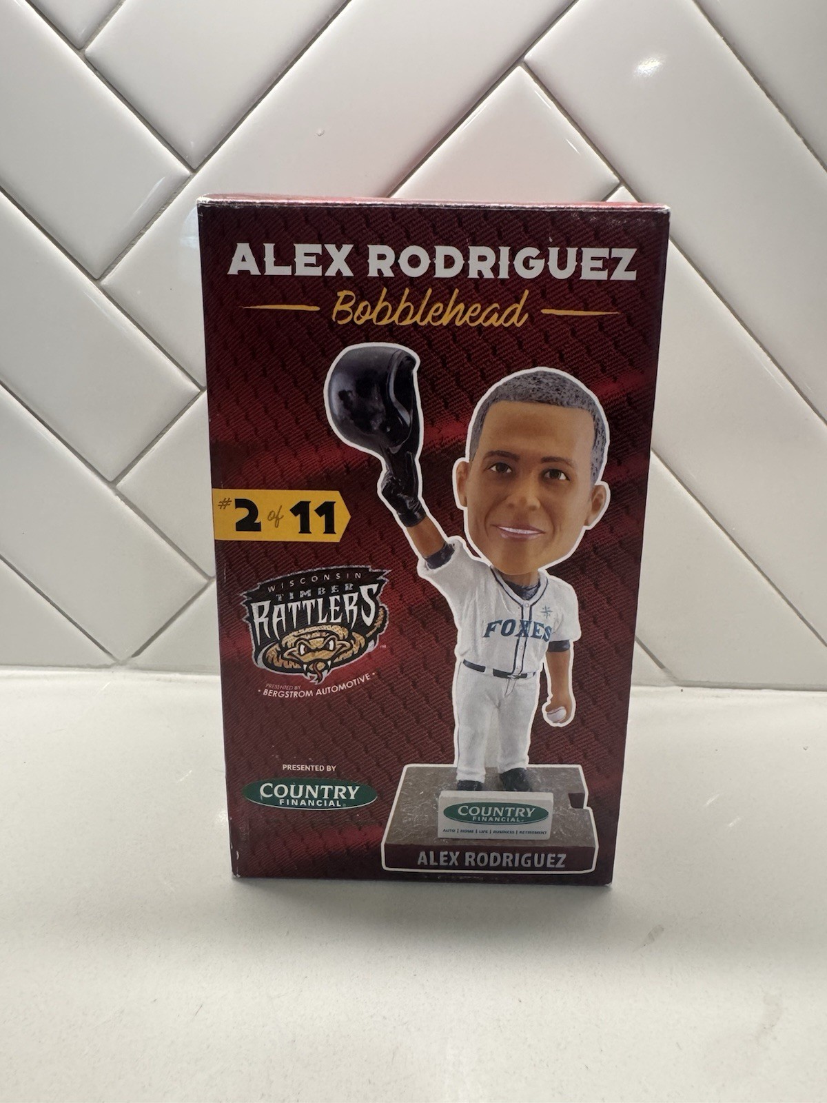 Wisconsin Timber Rattlers Alex Rodriguez SGA Bobblehead Wisconsin Timber Rattlers Alex Rodriguez SGA Bobblehead