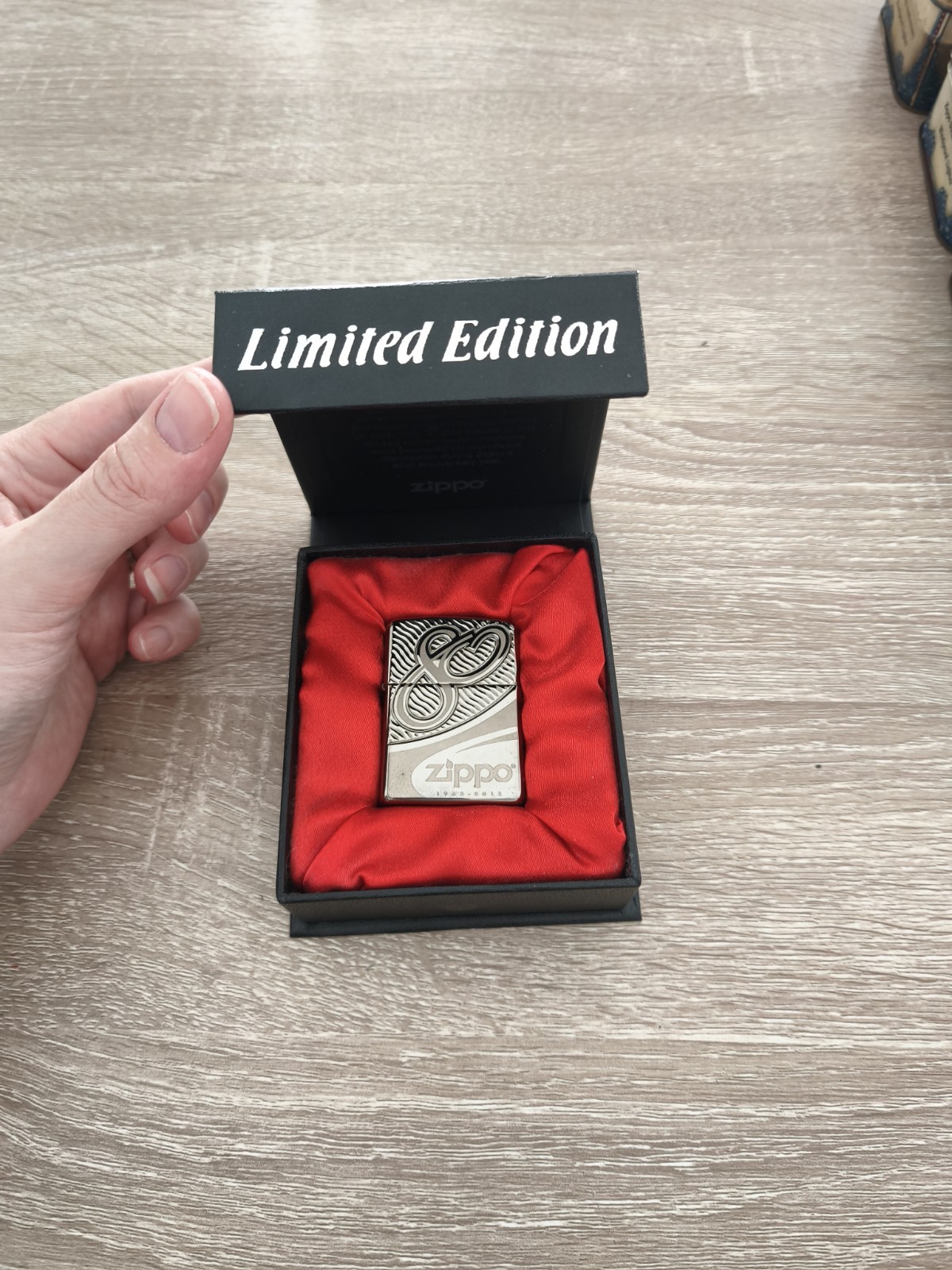 2012 Zippo 80th Anniversary Limited Edition, 5246/41932, Armor Black Ice New 2012 Zippo 80th Anniversary Limited Edition, 5246/41932, Armor Black Ice New