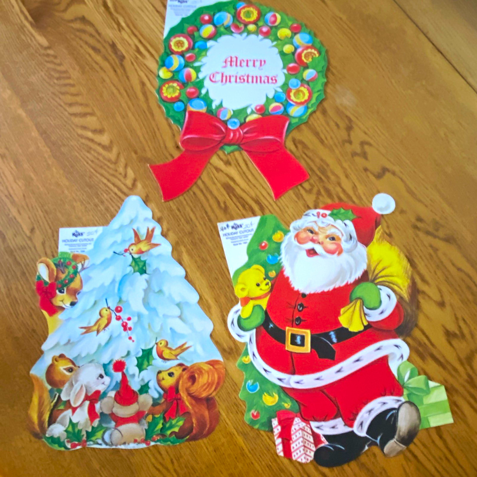 Vintage Russ Berrie holiday cut out set of 3 Vintage Russ Berrie holiday cut out set of 3