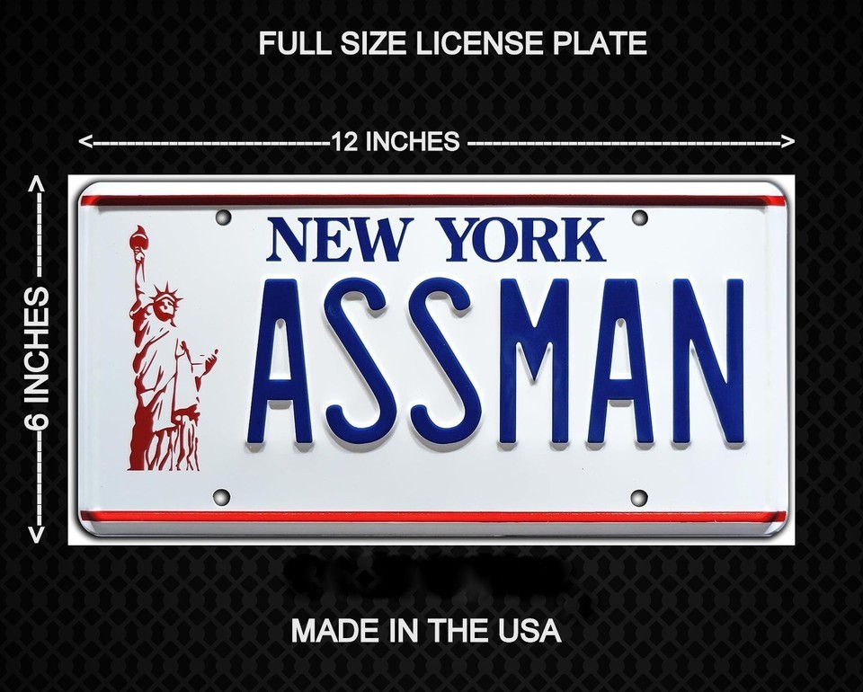 KRAMER IS THE ASSMAN NEW YORK TIN SIGN SEINFELD FULL SIZE ALUMINUM KRAMER IS THE ASSMAN NEW YORK TIN SIGN SEINFELD FULL SIZE ALUMINUM