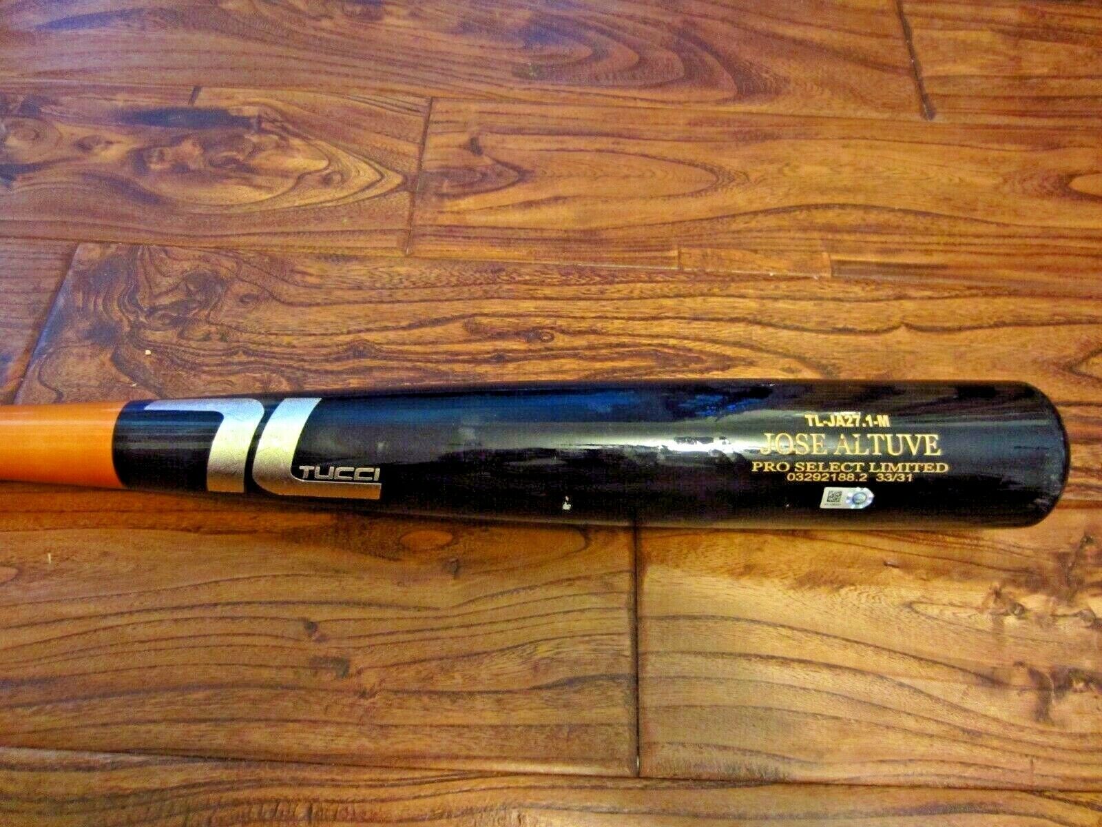 Jose Altuve 2021 Astros Game Used Tucci Bat 8/31/21 vs Mariners MLB Authentic