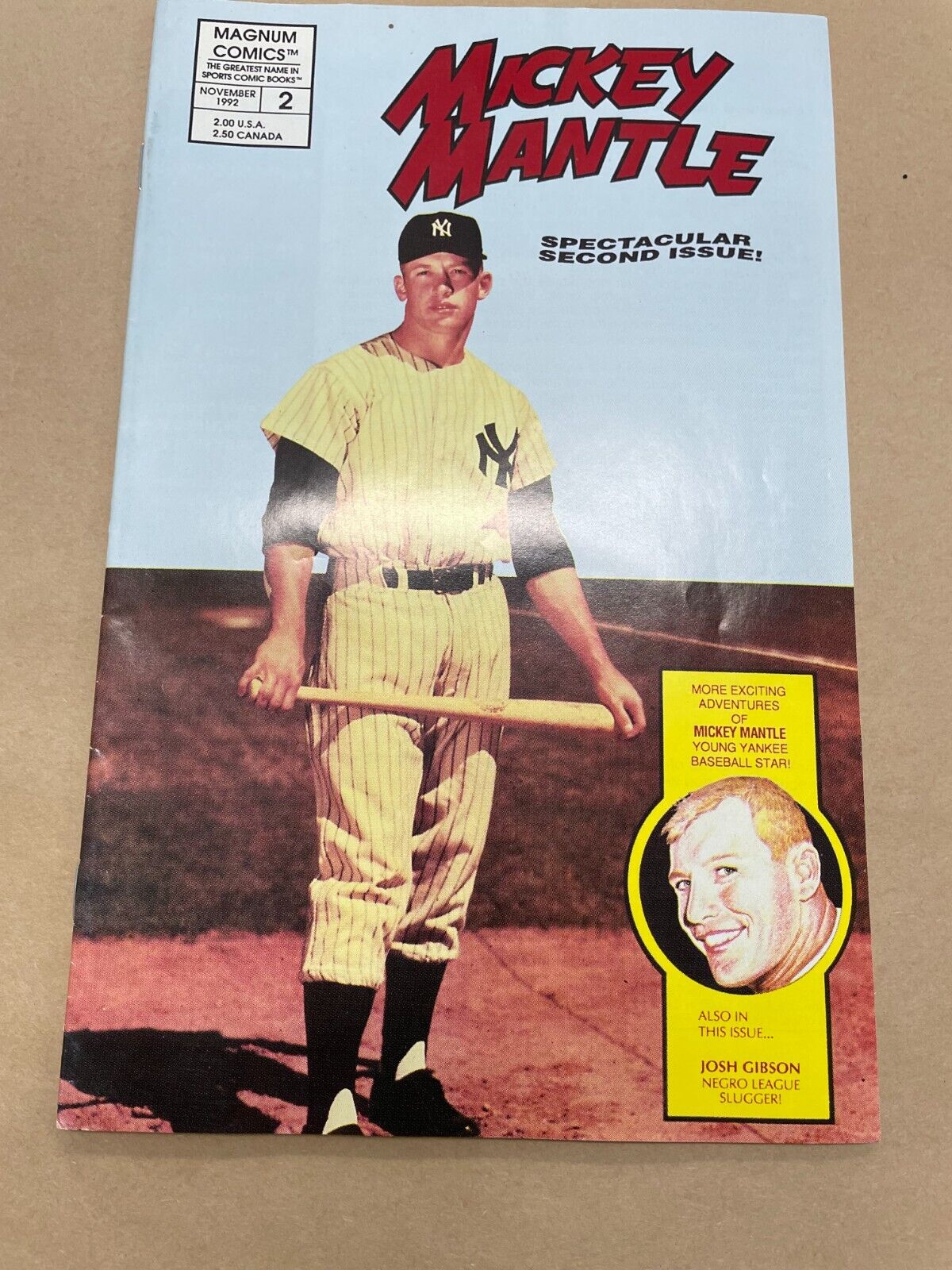 Magnum Comics - Mickey Mantle - 1992 Comic Book *FREE SHIPPING*