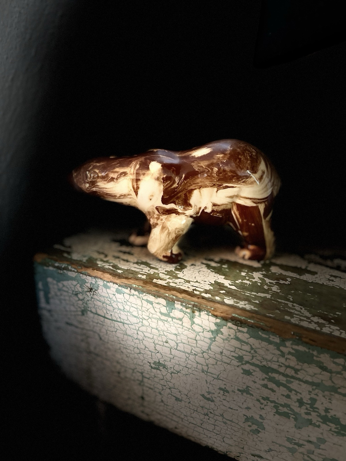 Vintage Alaskan Handcrafted Pottery Bear - Unique & Powerful Symbol of Strength