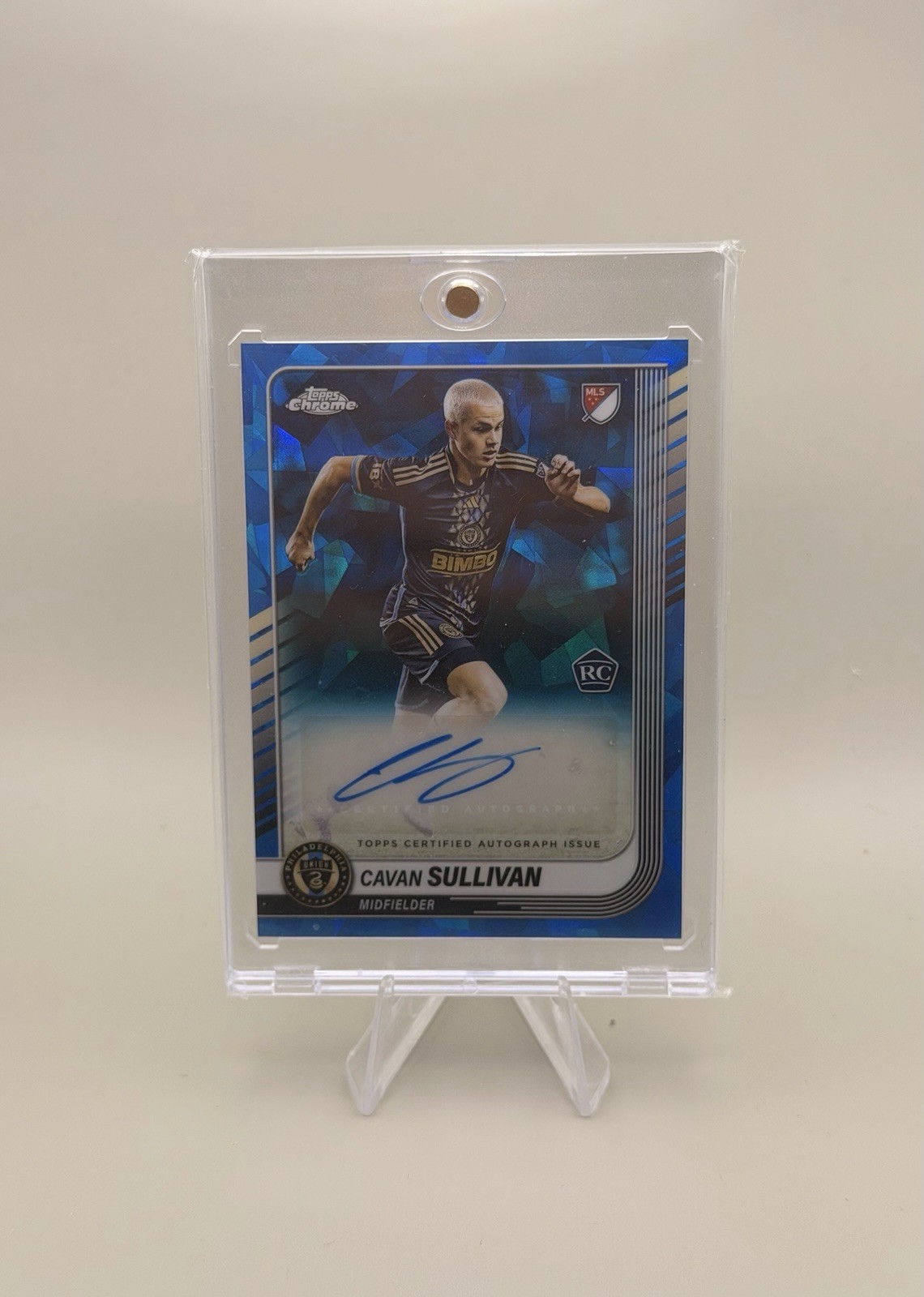 Topps Chrome Sapphire MLS 2025 Cavan Sullivan RC Autograph Chrome Philadelphia Topps Chrome Sapphire MLS 2025 Cavan Sullivan RC Autograph Chrome Philadelphia