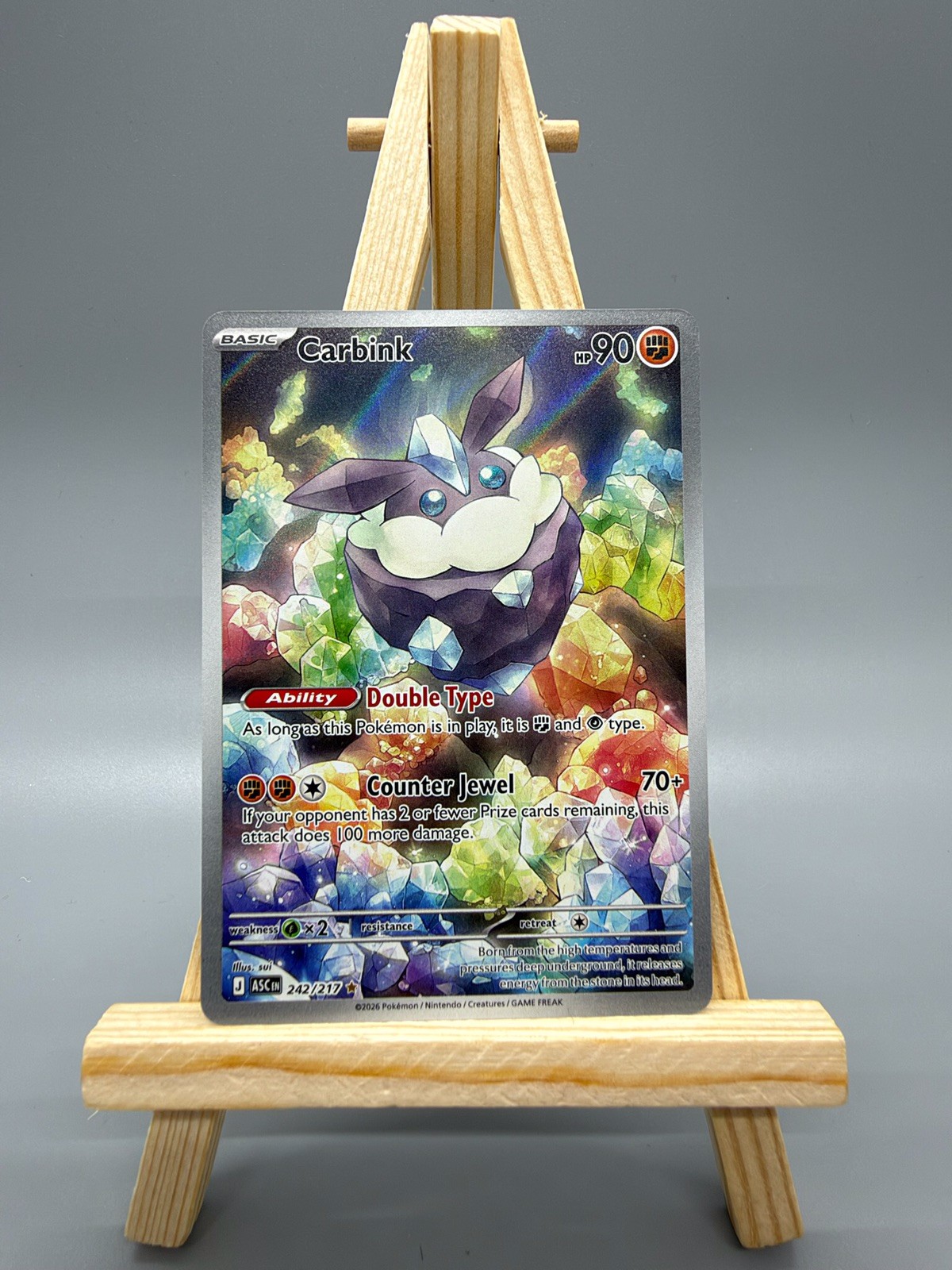 Carbink 242/217 – Illustration Rare – Pokémon Ascended Heroes TCG Card English Carbink 242/217 – Illustration Rare – Pokémon Ascended Heroes TCG Card English