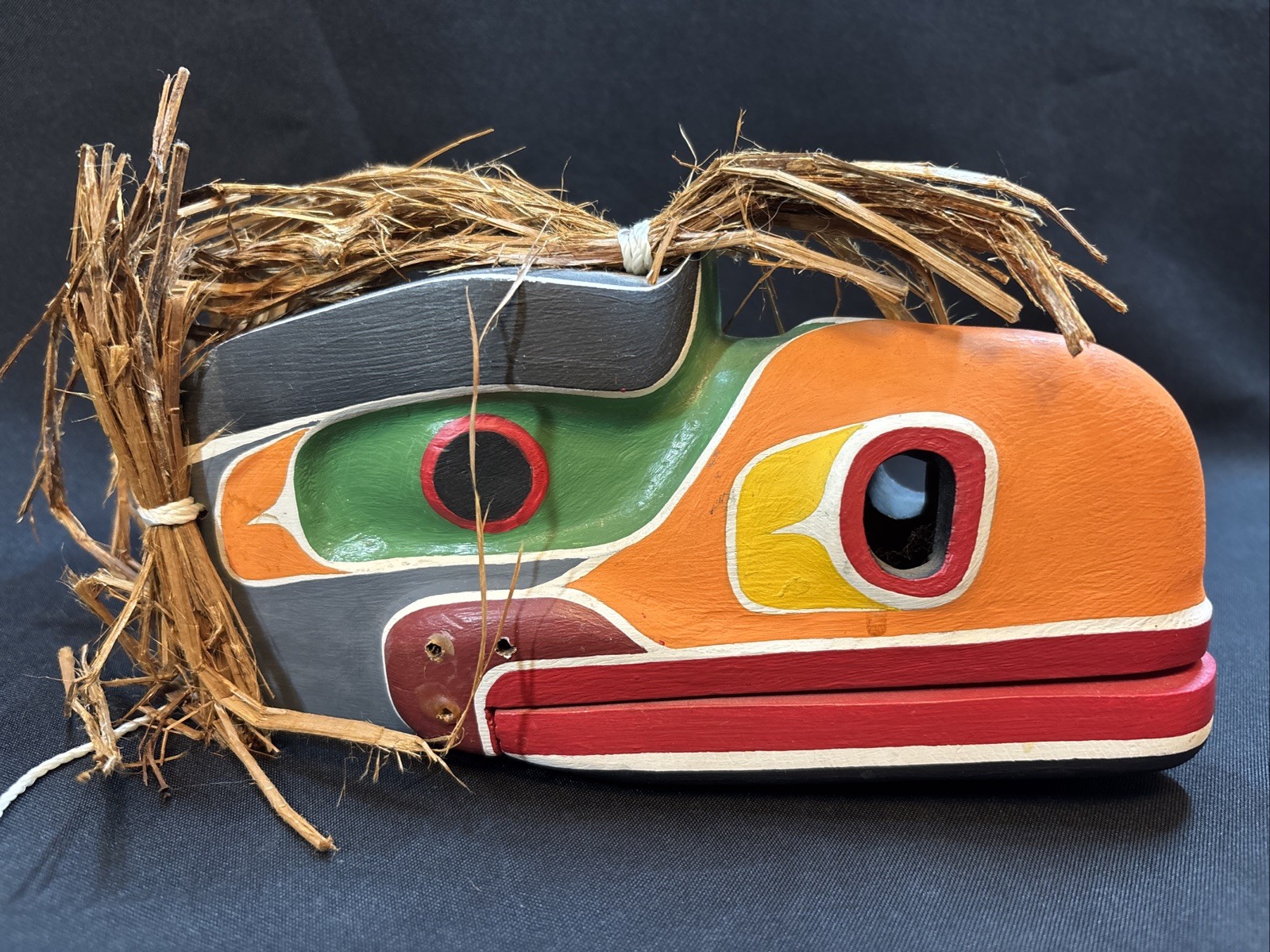 Northwest Coast Native Art Large Stunning Eagle mask carving SIGNED Northwest Coast Native Art Large Stunning Eagle mask carving SIGNED