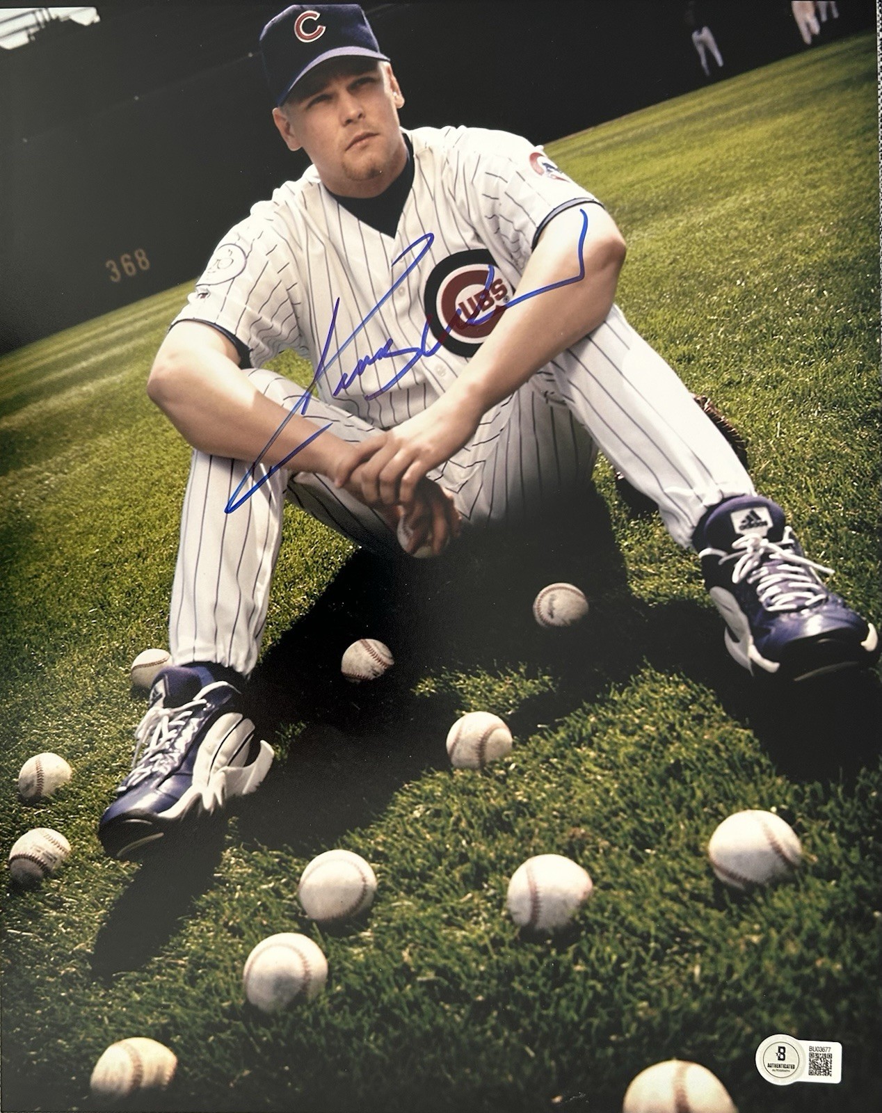 KERRY WOOD SIGNED CHICAGO CUBS HALL OF FAME PITCHER 11x14 PHOTO - BECKETT COA KERRY WOOD SIGNED CHICAGO CUBS HALL OF FAME PITCHER 11x14 PHOTO - BECKETT COA