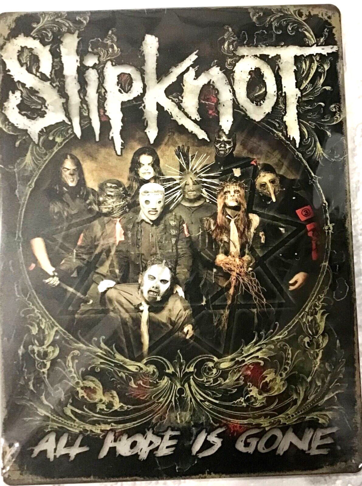 FREE SHIPPING BUY or make OFFER B4 it’s SOLD Slipknot 12x16 new TIN SIGN Bx6 FREE SHIPPING BUY or make OFFER B4 it’s SOLD Slipknot 12x16 new TIN SIGN Bx6