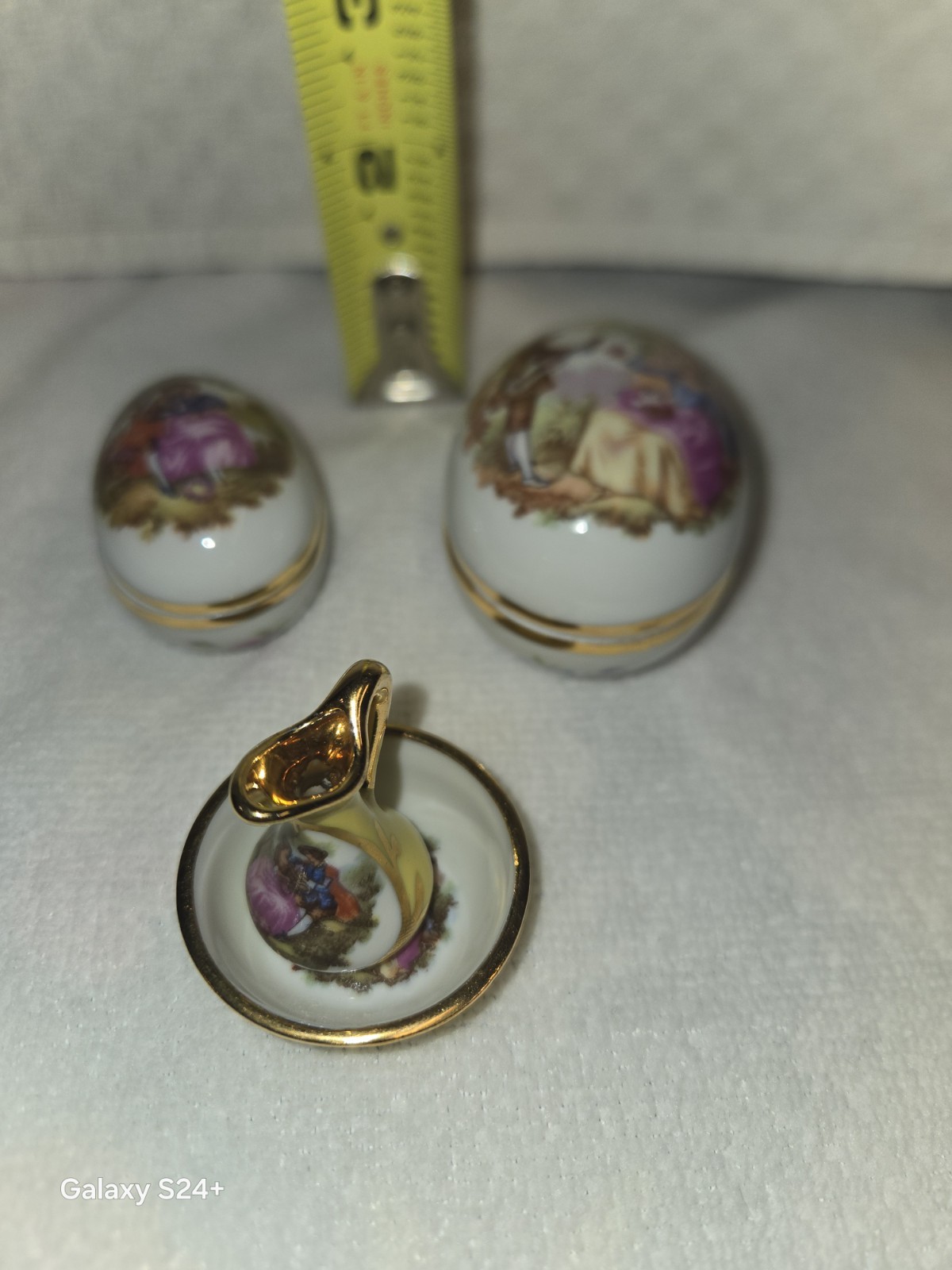 Vintage Limoges France Miniature Porcelain Courting Couple Collection – 6 Pieces