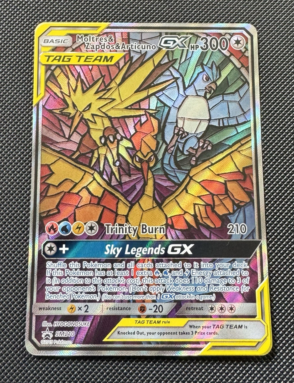 Pokémon Moltres & Zapdos & Articuno Promo SM210 Tag Team Gem Mint 10 Contender Pokémon Moltres & Zapdos & Articuno Promo SM210 Tag Team Gem Mint 10 Contender