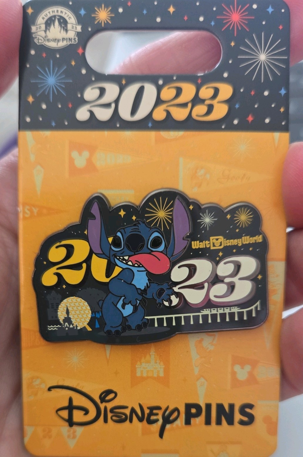 Disney Pin Stitch 2023 WDW Epcot Fireworks Disney Pin Stitch 2023 WDW Epcot Fireworks