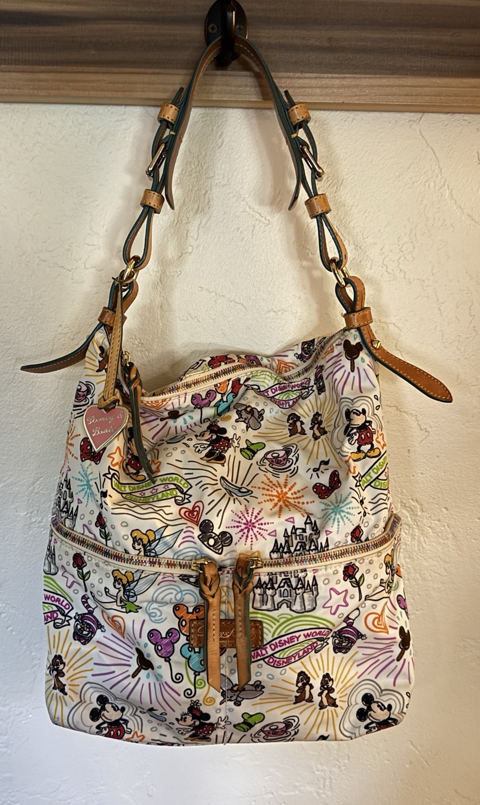 Dooney & Bourke Medium Walt Disney World Disney Parks Print Shoulder Bag Dooney & Bourke Medium Walt Disney World Disney Parks Print Shoulder Bag