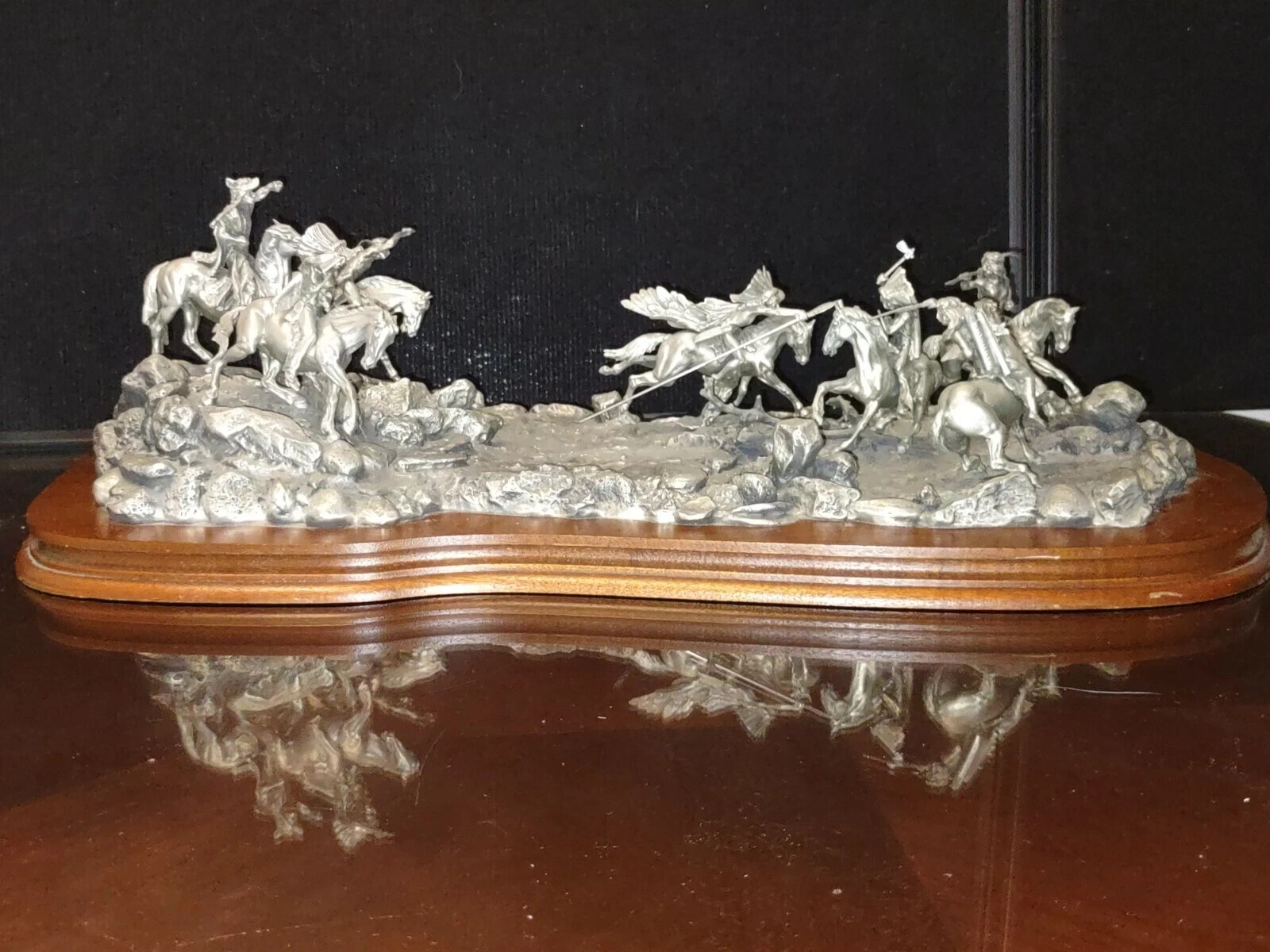 Chilmark AMBUSHED 1980 by Don Polland, Ltd. Ed. Fine Pewter Sculpture 242 / 500 Chilmark AMBUSHED 1980 by Don Polland, Ltd. Ed. Fine Pewter Sculpture 242 / 500