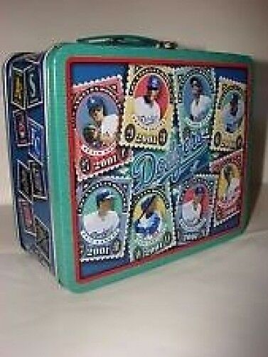 DODGERS 2001 METAL LUNCHBOX PROMO FARMER JOHN PART OF DADS COLLECTION