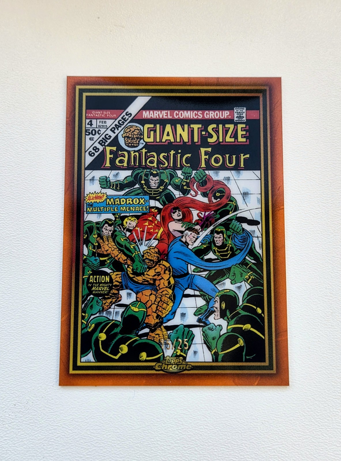 2024 Topps Chrome Marvel FANTASTIC FOUR /25 MG-7 Giant Size Regulat 2024 Topps Chrome Marvel FANTASTIC FOUR /25 MG-7 Giant Size Regulat