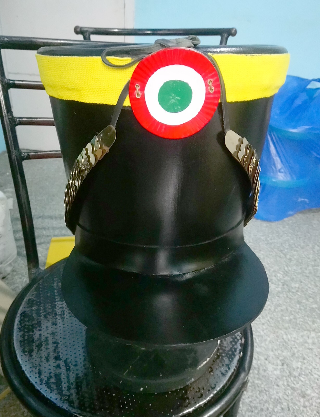 Replica HISTORI WWI BRITISH SHAKO GENUINE LEATHER HELMET Replica HISTORI WWI BRITISH SHAKO GENUINE LEATHER HELMET