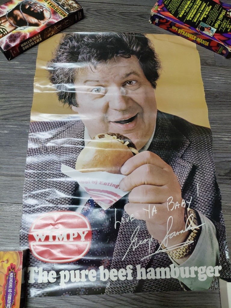 Vintage Wimpy Burger fast Food Diplay Promo Poster Rare Htf 20x14 Vintage Wimpy Burger fast Food Diplay Promo Poster Rare Htf 20x14